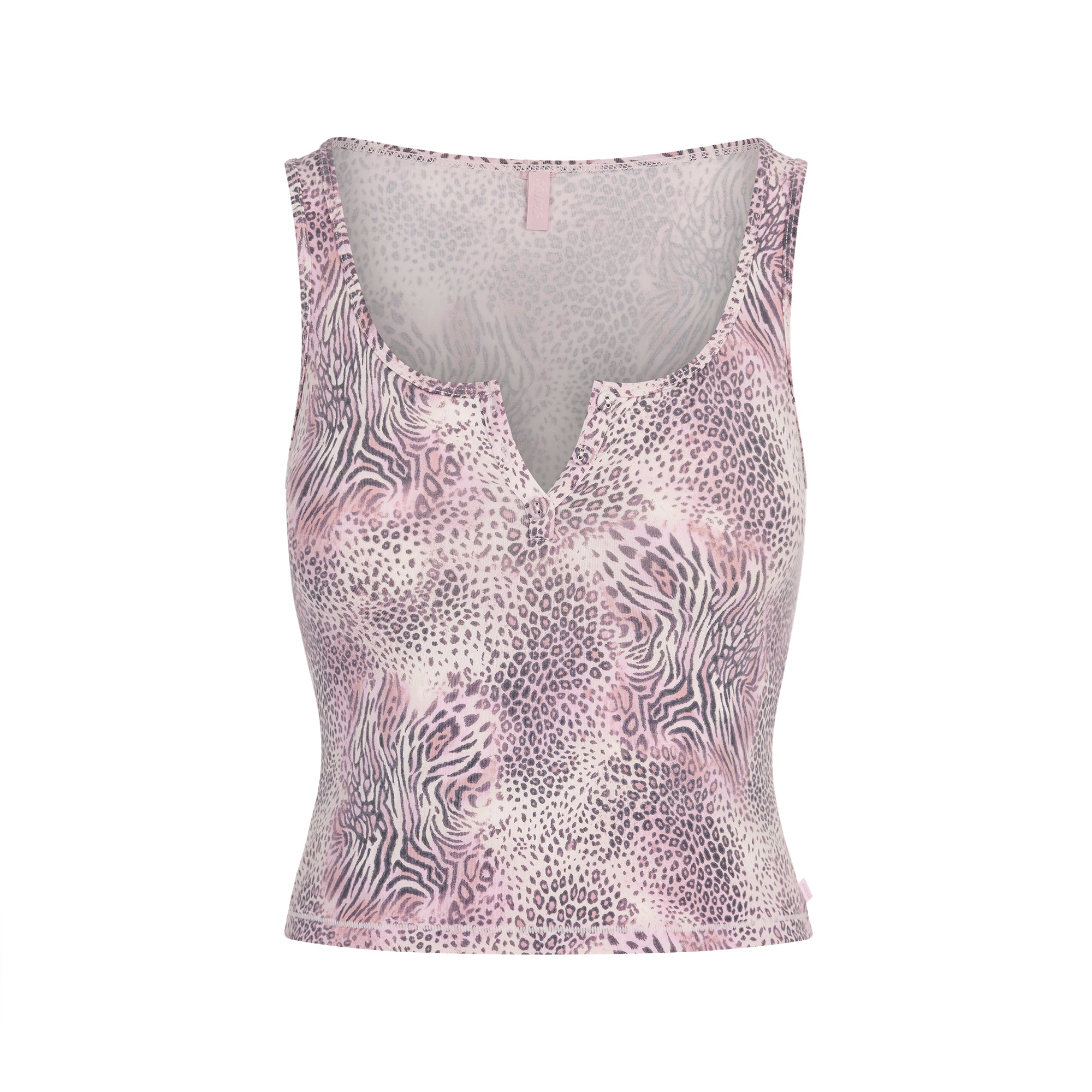 SKIMS SLEEP HENLEY TANK | BLOOM MINI MULTI ANIMAL - Mind Türkiye