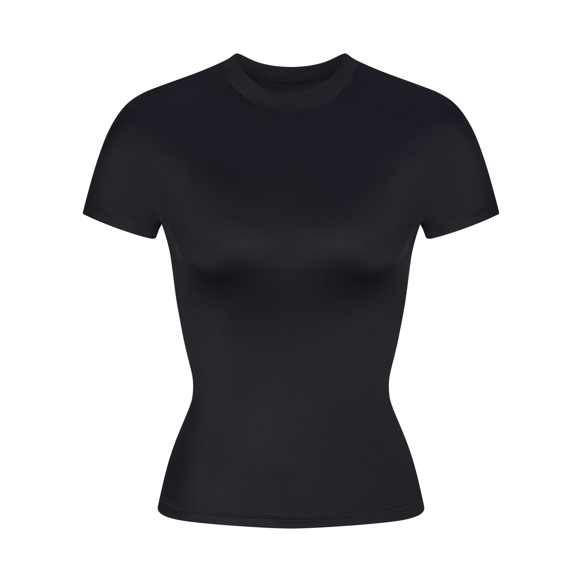 NikeSKIMS SHINE SHORT SLEEVE MOCK NECK TOP | OBSIDIAN - Mind Türkiye