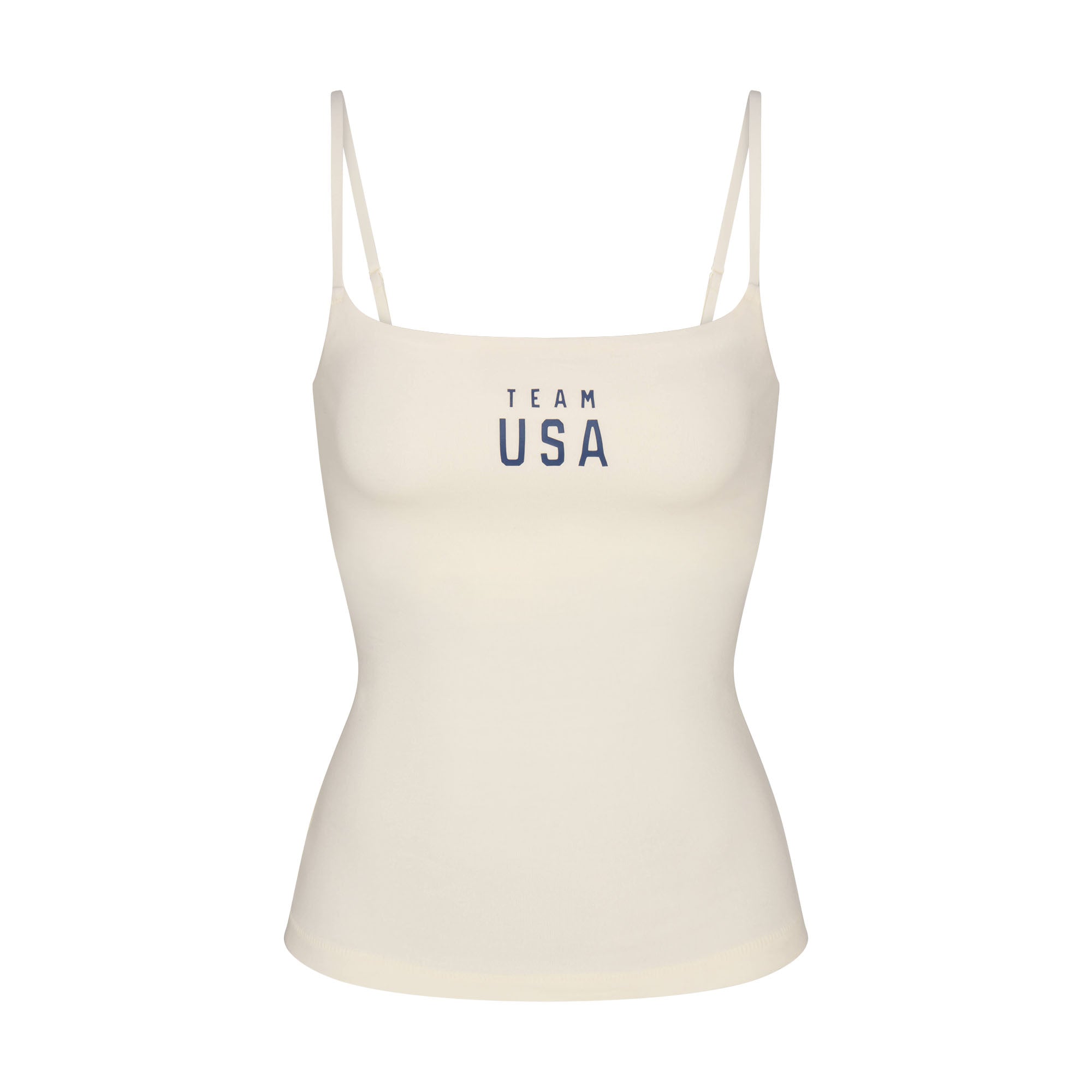 SKIMS FOR TEAM USA COTTON JERSEY PARALYMPIC CAMI | ECRU