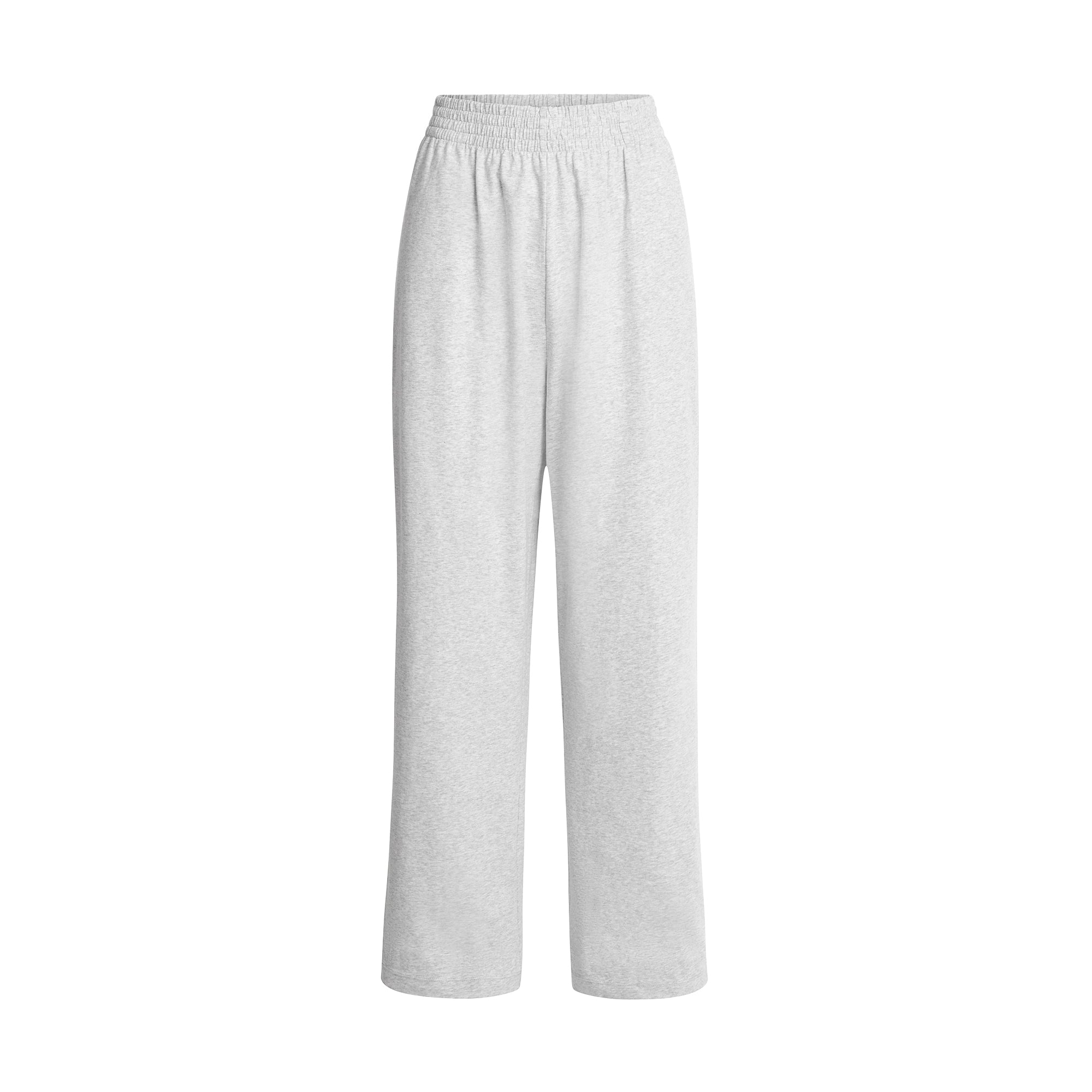 SKIMS COTTON JERSEY WIDE LEG PANT | LIGHT HEATHER GREY - Mind Türkiye