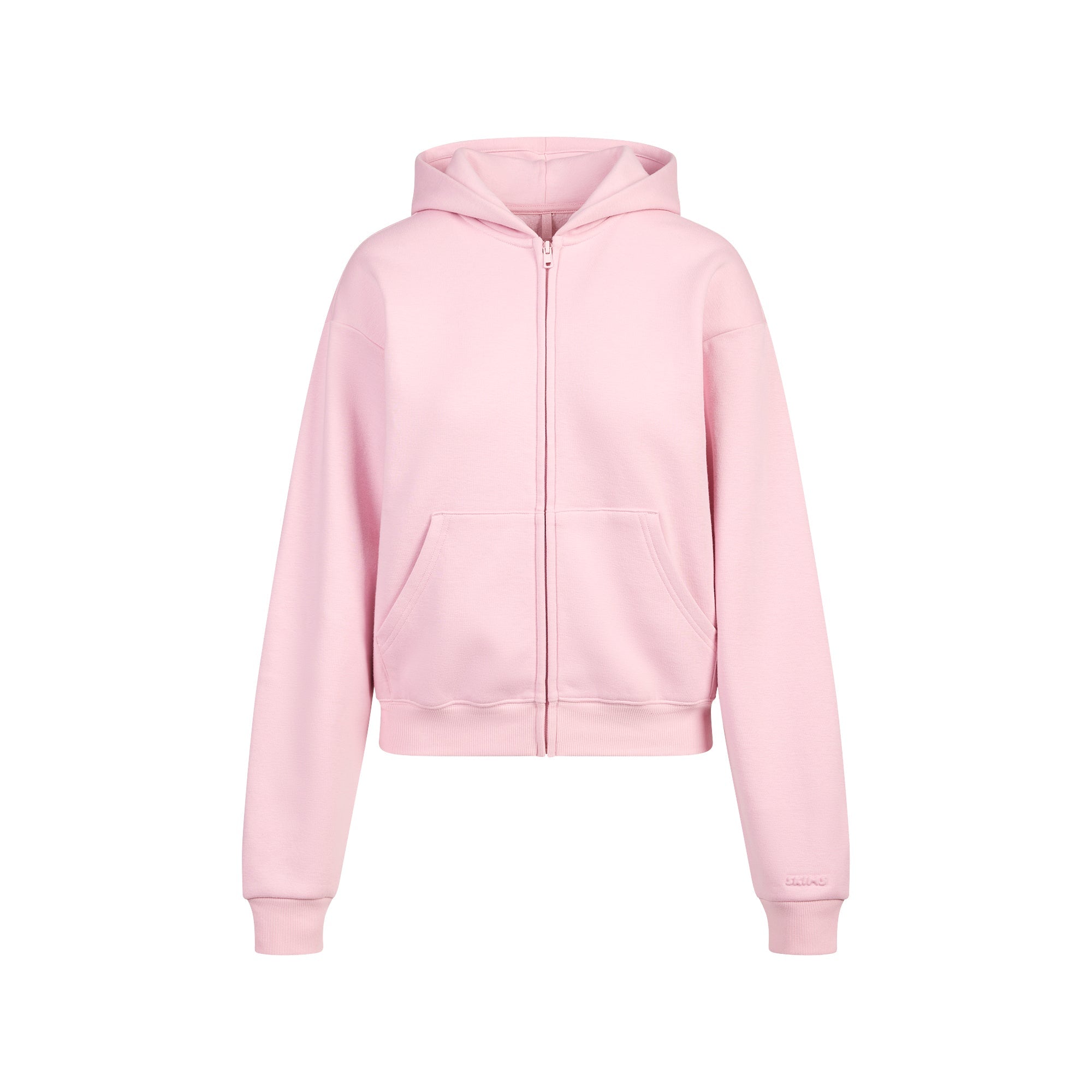 SKIMS COTTON FLEECE CLASSIC ZIP UP HOODIE | HALITE - Mind Türkiye