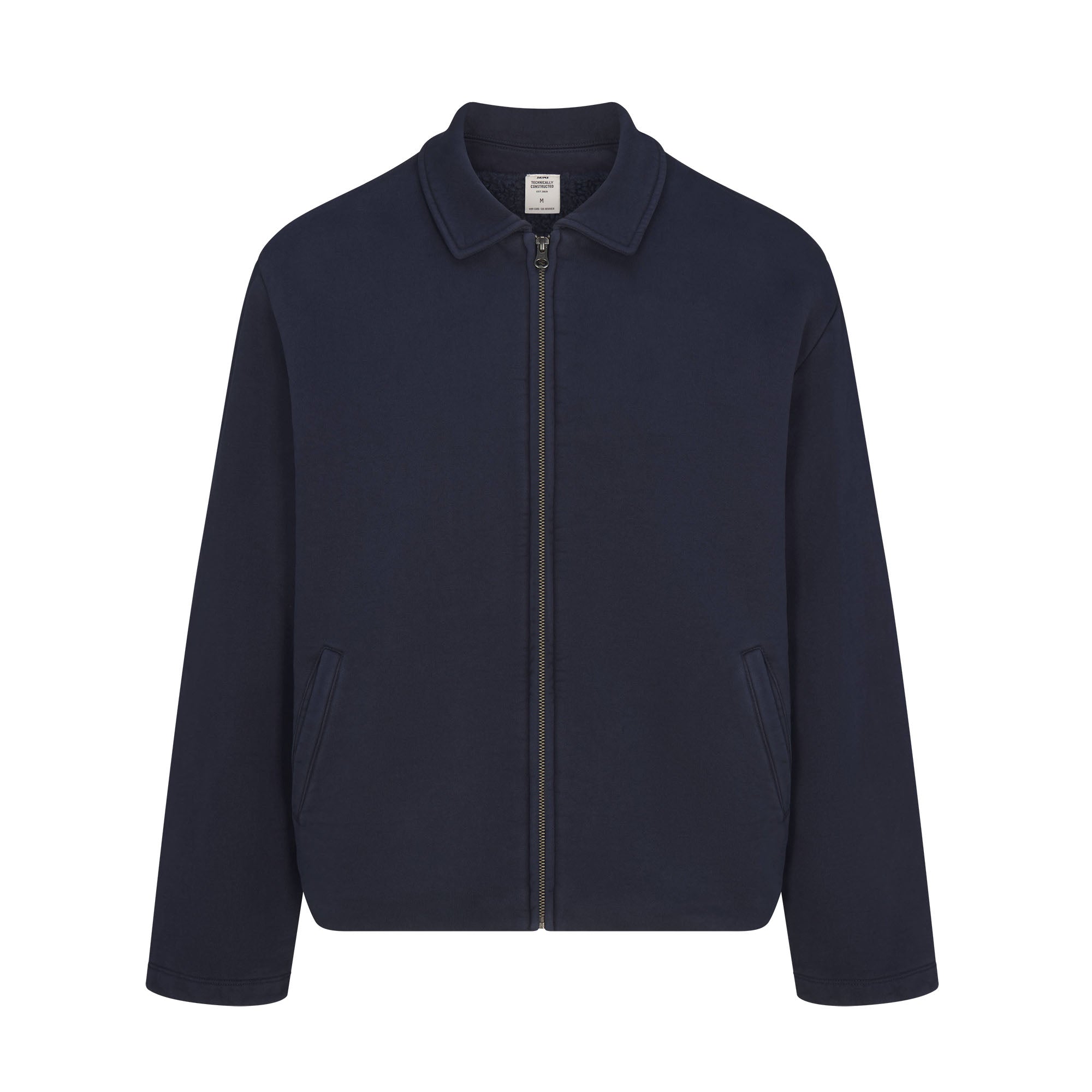 SKIMS HEAVYWEIGHT FLEECE MENS SHERPA-LINED ZIP UP JACKET | NAVY - Mind Türkiye
