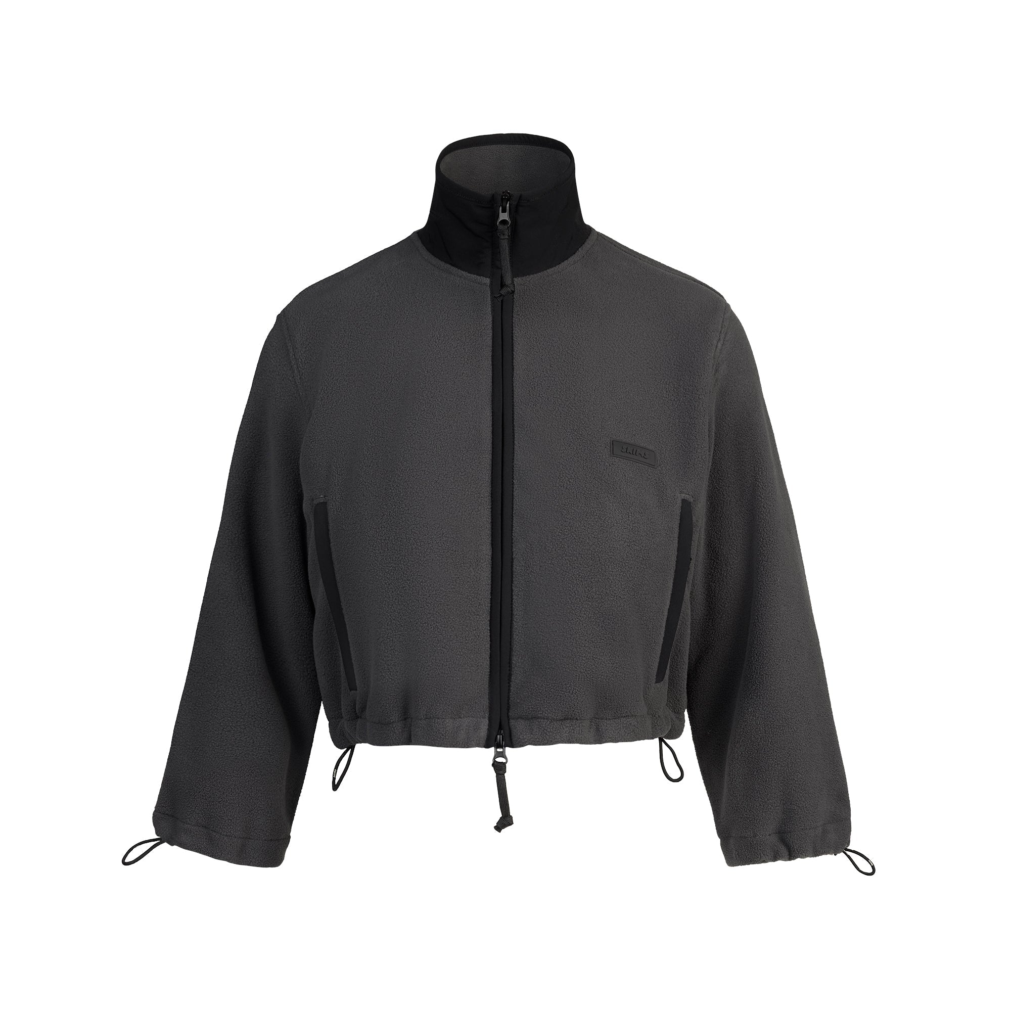 SKIMS OUTDOOR FLEECE CROPPED 3/4 SLEEVE JACKET | ASH - Mind Türkiye