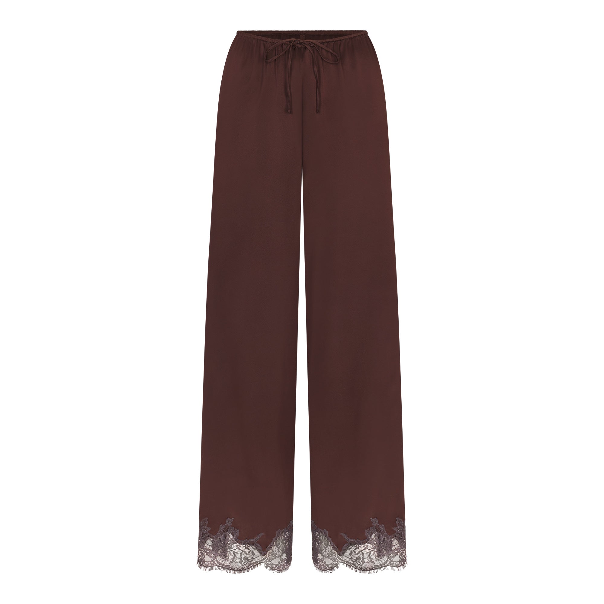SKIMS SILK LACE STRAIGHT LEG PANT | ESPRESSO CONTRAST - Mind Türkiye
