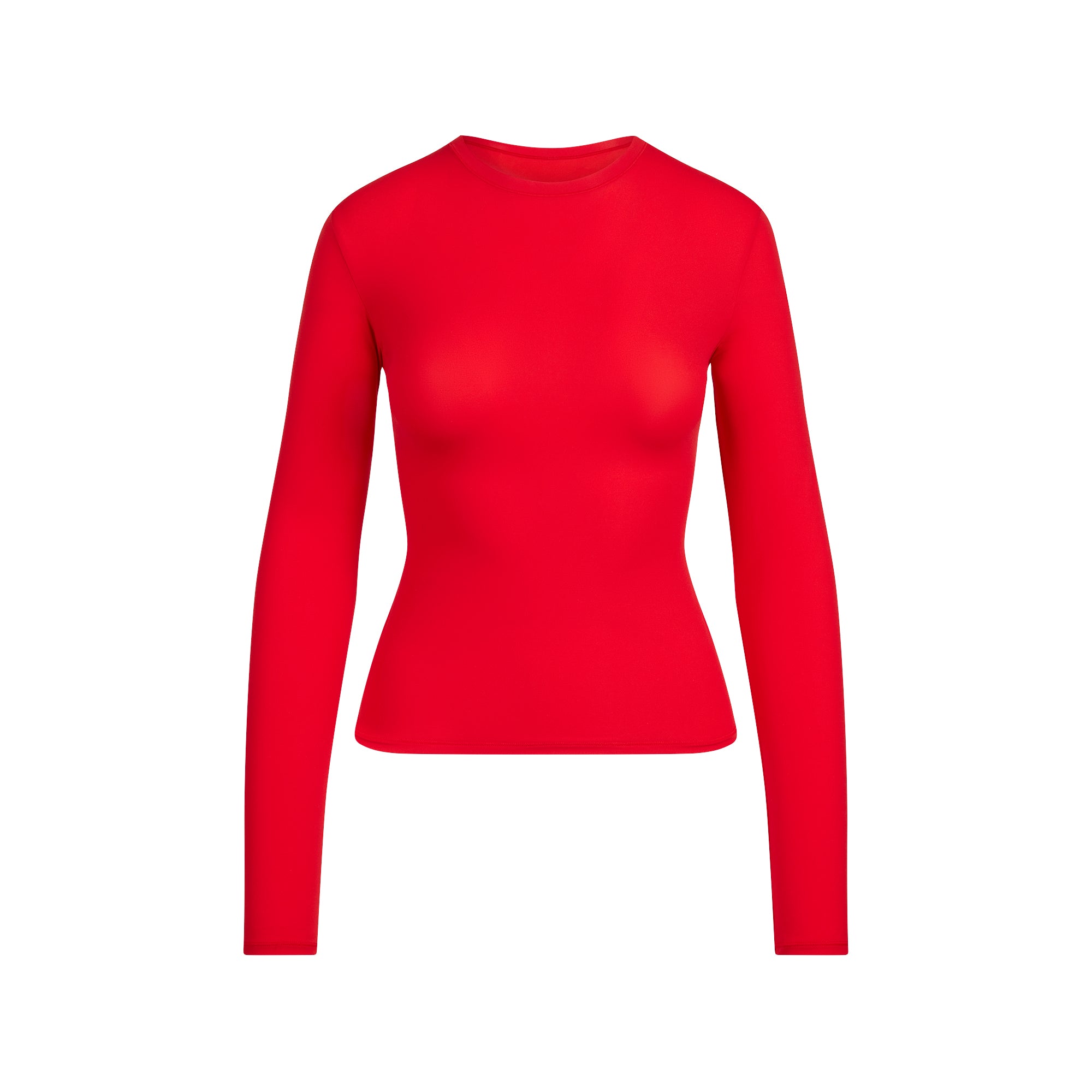 SKIMS FITS EVERYBODY LONG SLEEVE T-SHIRT | CHERRY