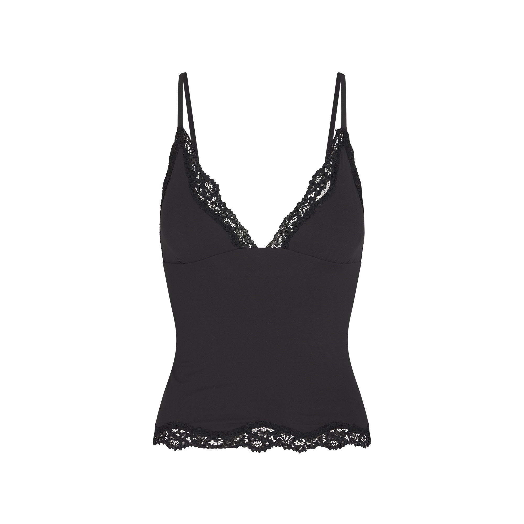 SKIMS FITS EVERYBODY LACE TRIANGLE CAMI | ONYX - Mind Türkiye