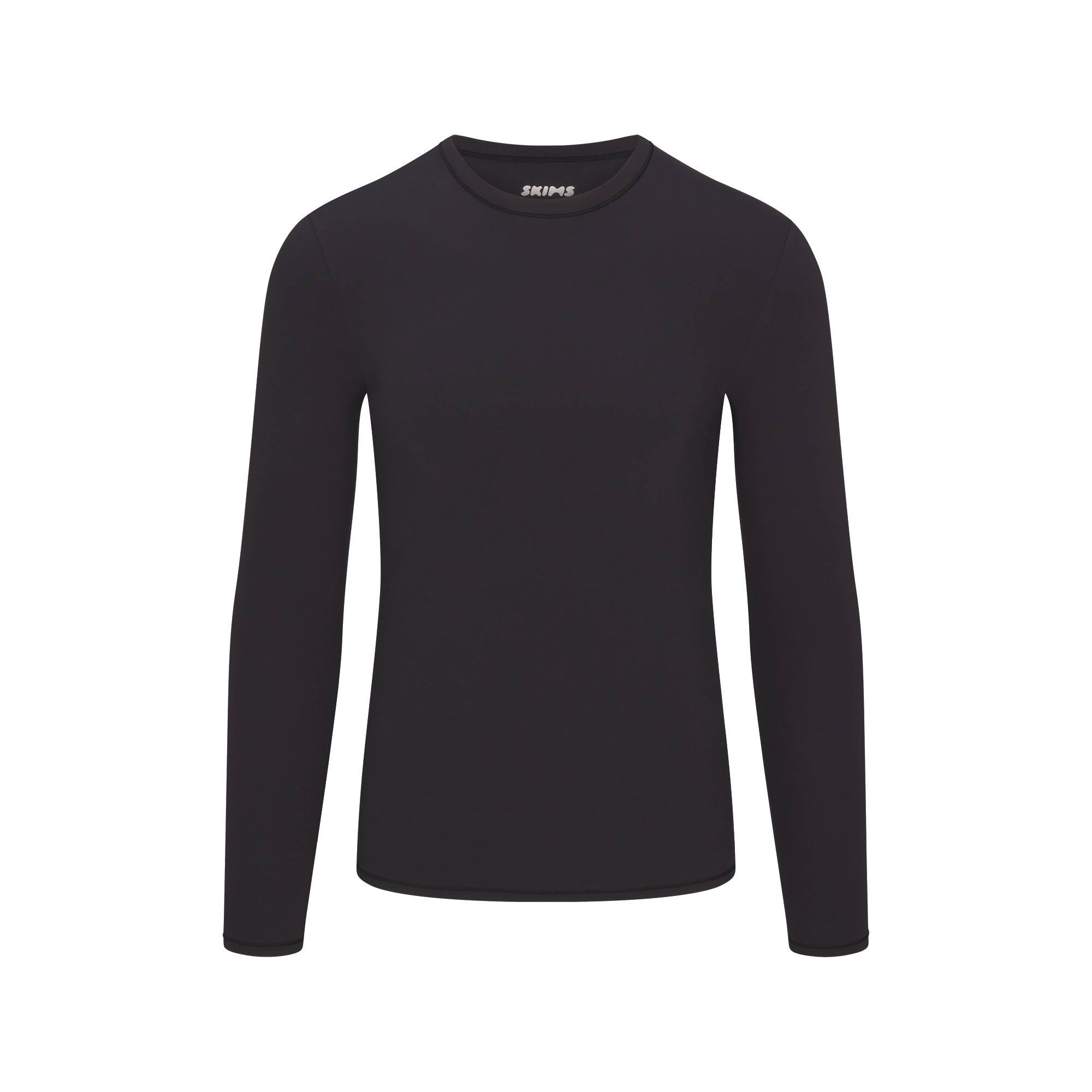 SKIMS FITS EVERYBODY MENS SLIM LONG SLEEVE T-SHIRT | ONYX