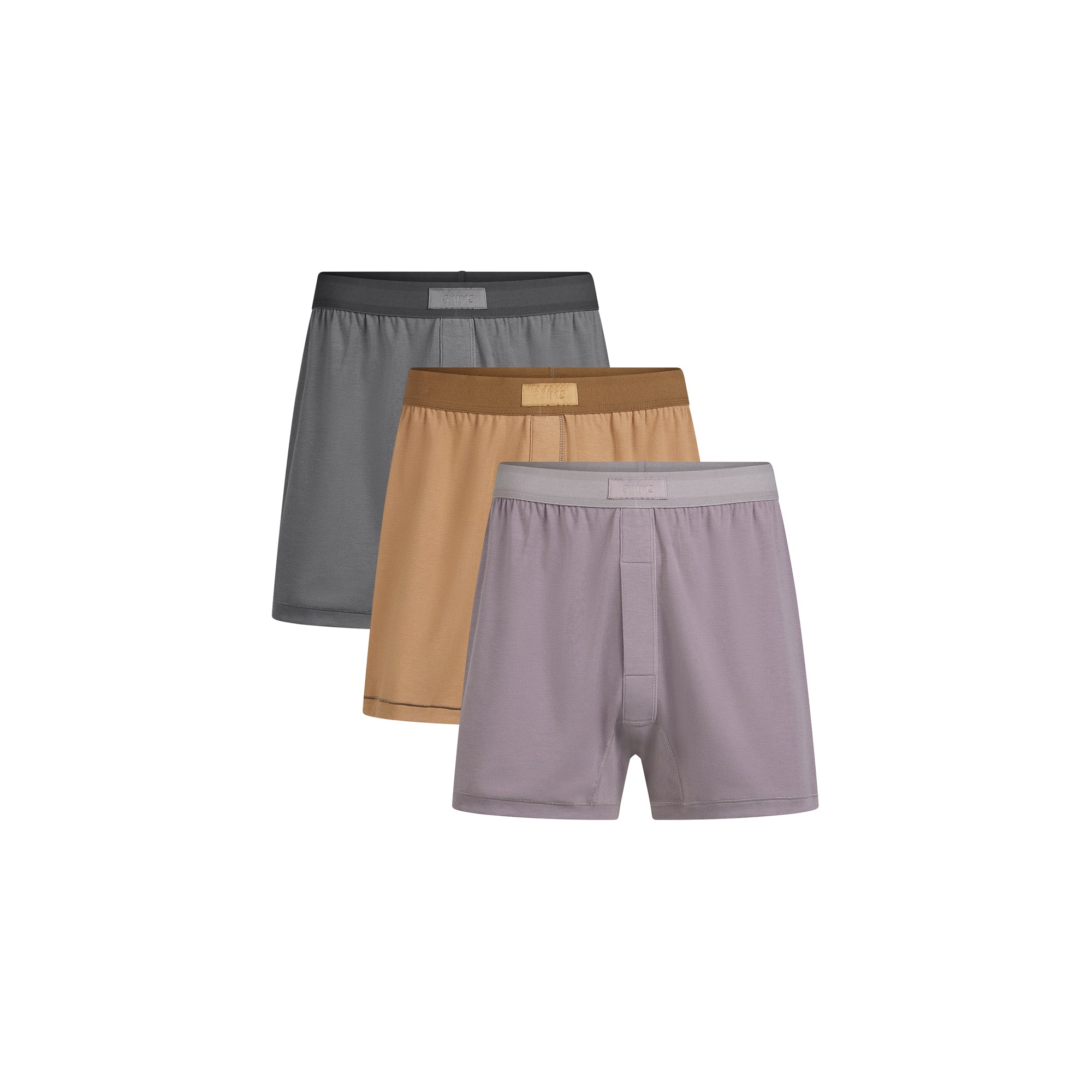 SKIMS COTTON MENS KNIT BOXER 3-PACK | RUSSET MULTI - Mind Türkiye