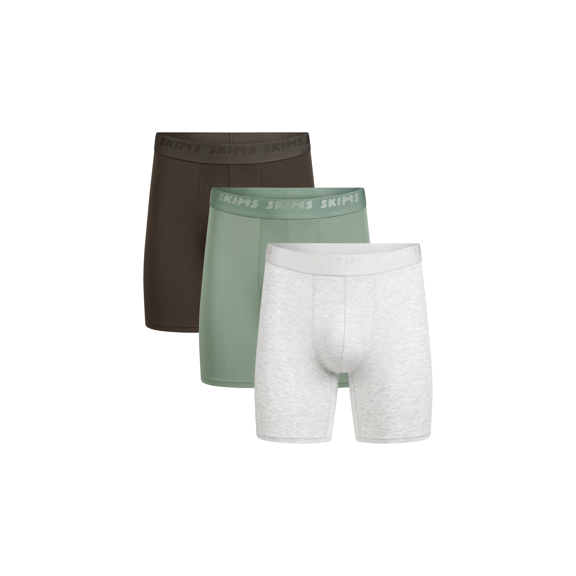SKIMS STRETCH MENS 5″ BOXER BRIEF 3-PACK | LAUREL MULTI - Mind Türkiye