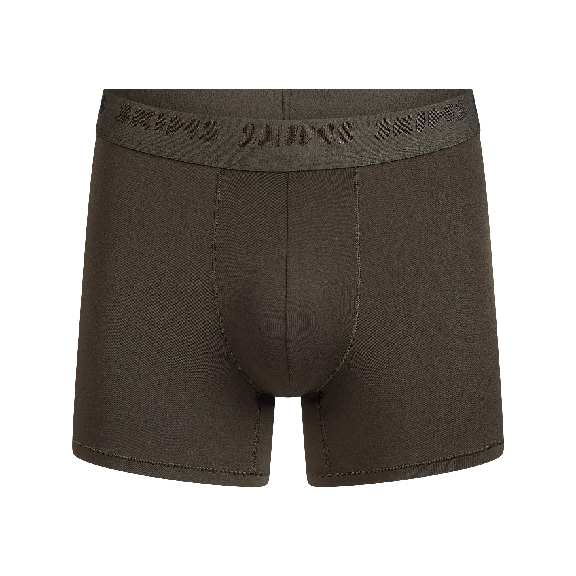 SKIMS STRETCH MENS 3″ BOXER BRIEF | LODEN