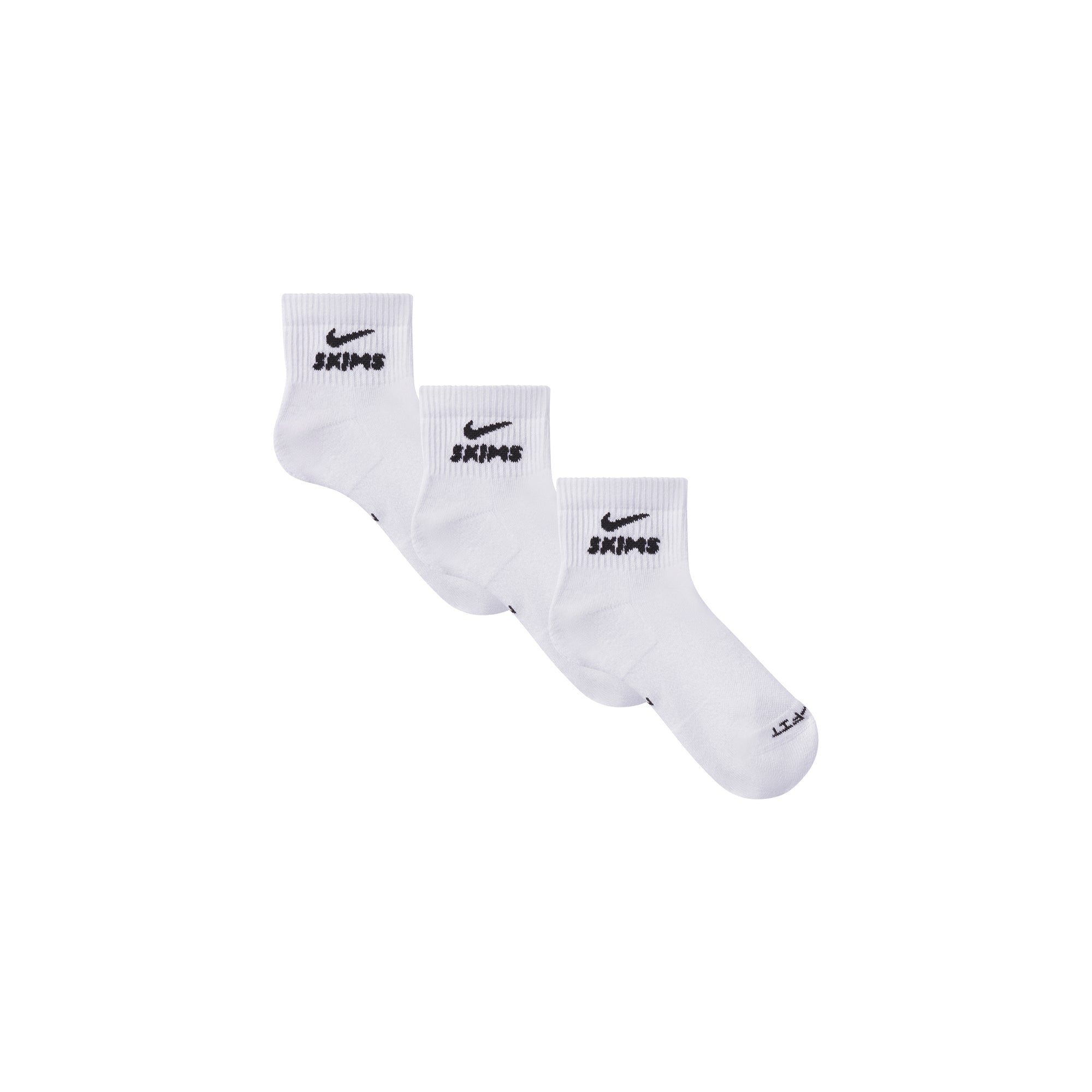 NikeSKIMS ACCESSORIES DRI-FIT QUARTER CREW SOCK 3-PACK | SNOW - Mind Türkiye