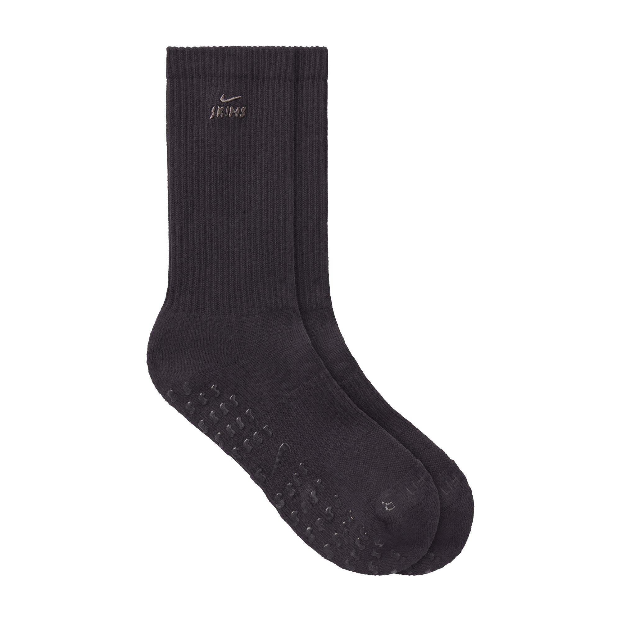 NikeSKIMS ACCESSORIES DRI-FIT PILATES GRIP CREW SOCK | OBSIDIAN