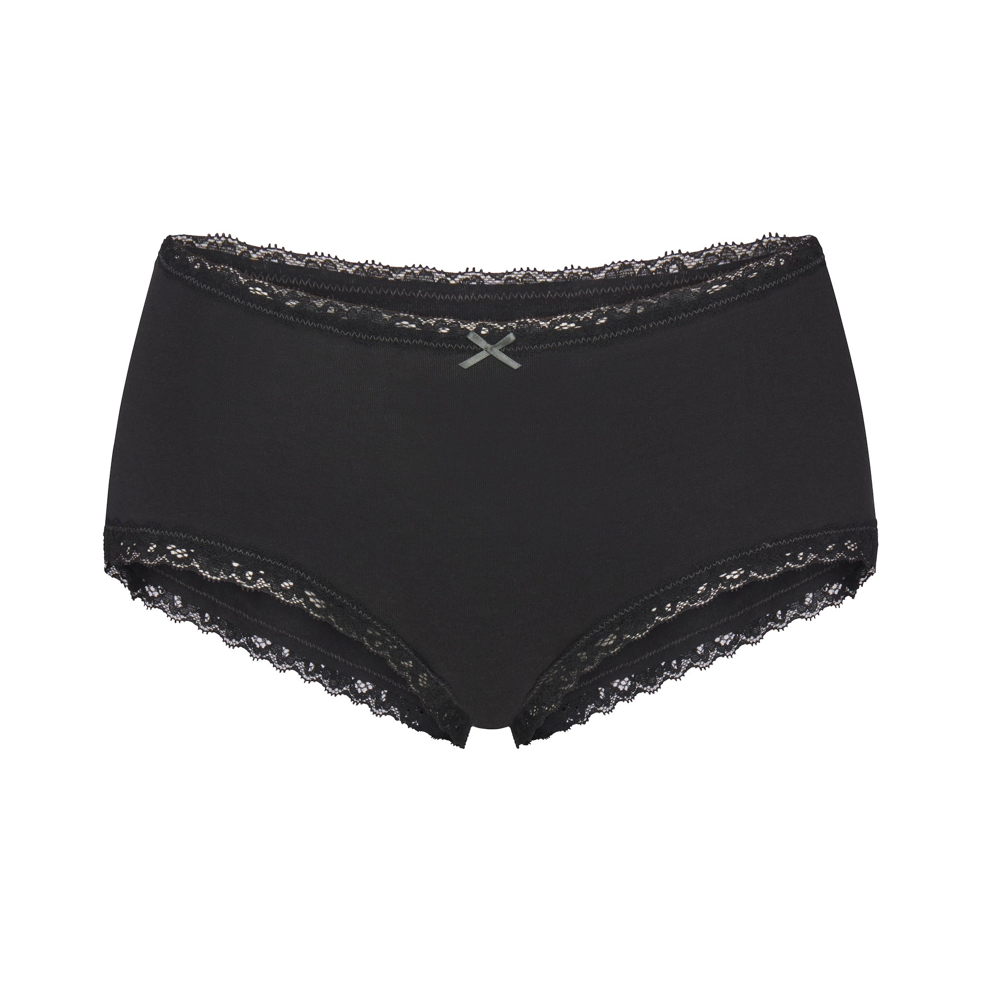 SKIMS LIGHTWEIGHT COTTON LACE BOY SHORT | SOOT - Mind Türkiye