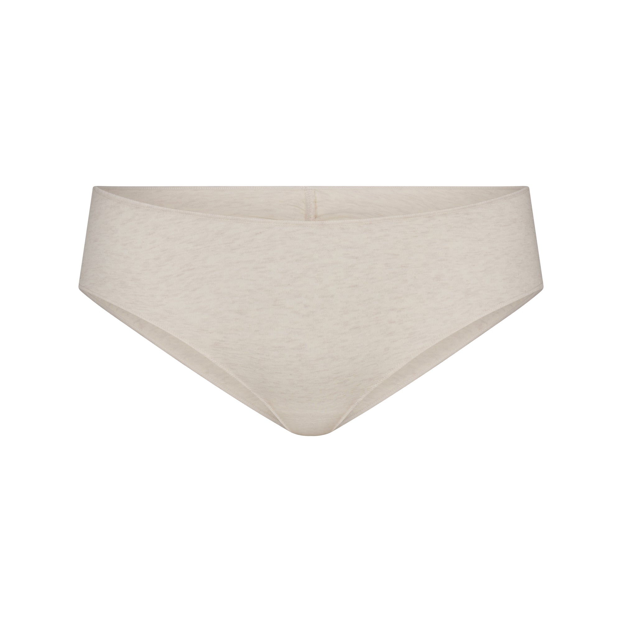 SKIMS LIGHTWEIGHT COTTON RUCHED BACK HIPSTER | OATMEAL HEATHER - Mind Türkiye