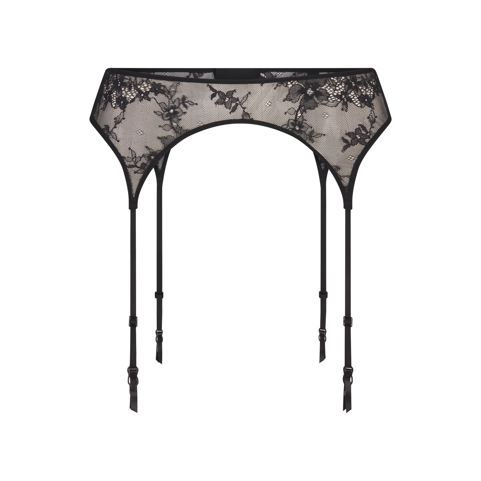 SKIMS ULTRA FINE LACE GARTER BELT | ONYX - Mind Türkiye