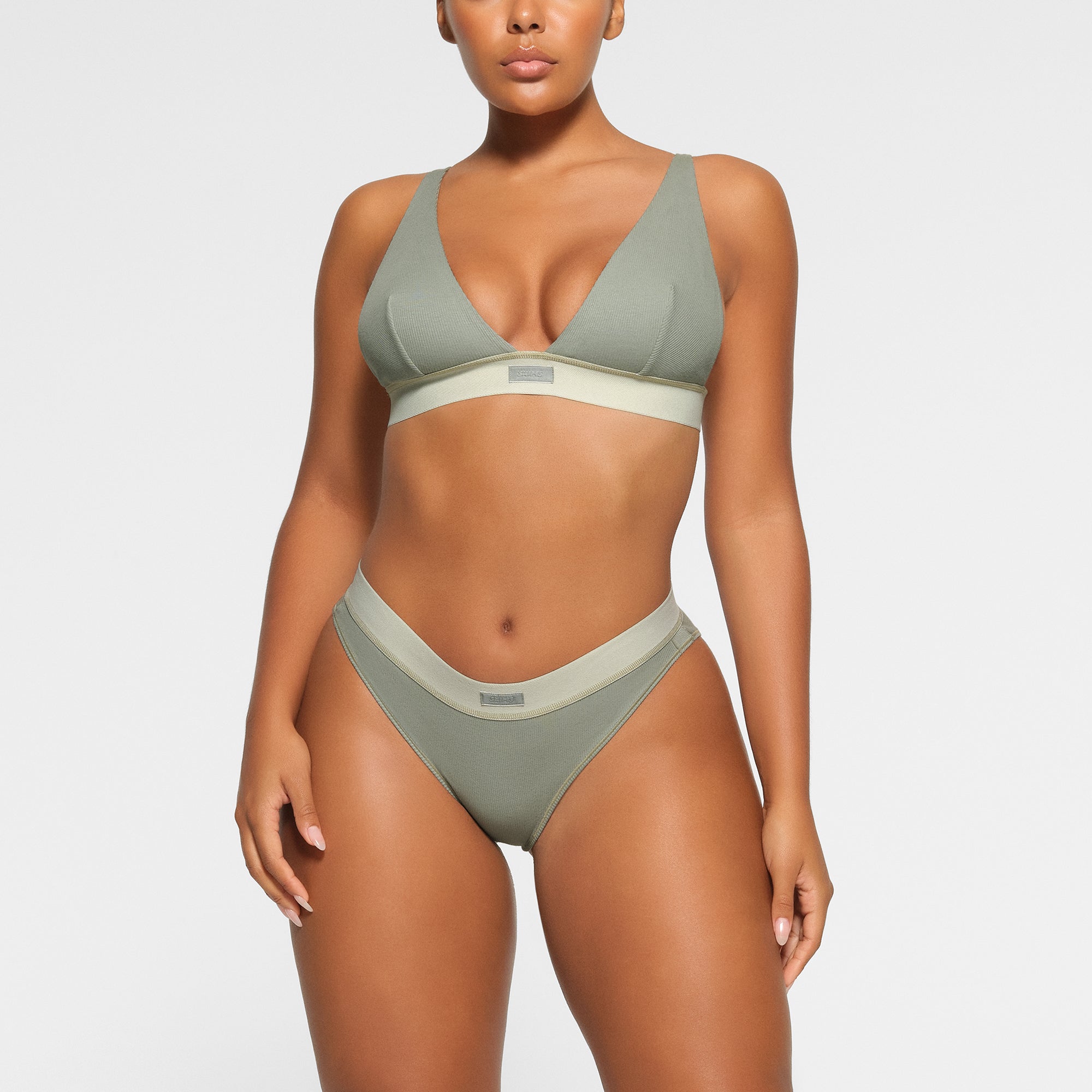 SKIMS COTTON RIB BRIEF | MINERAL - Mind Türkiye