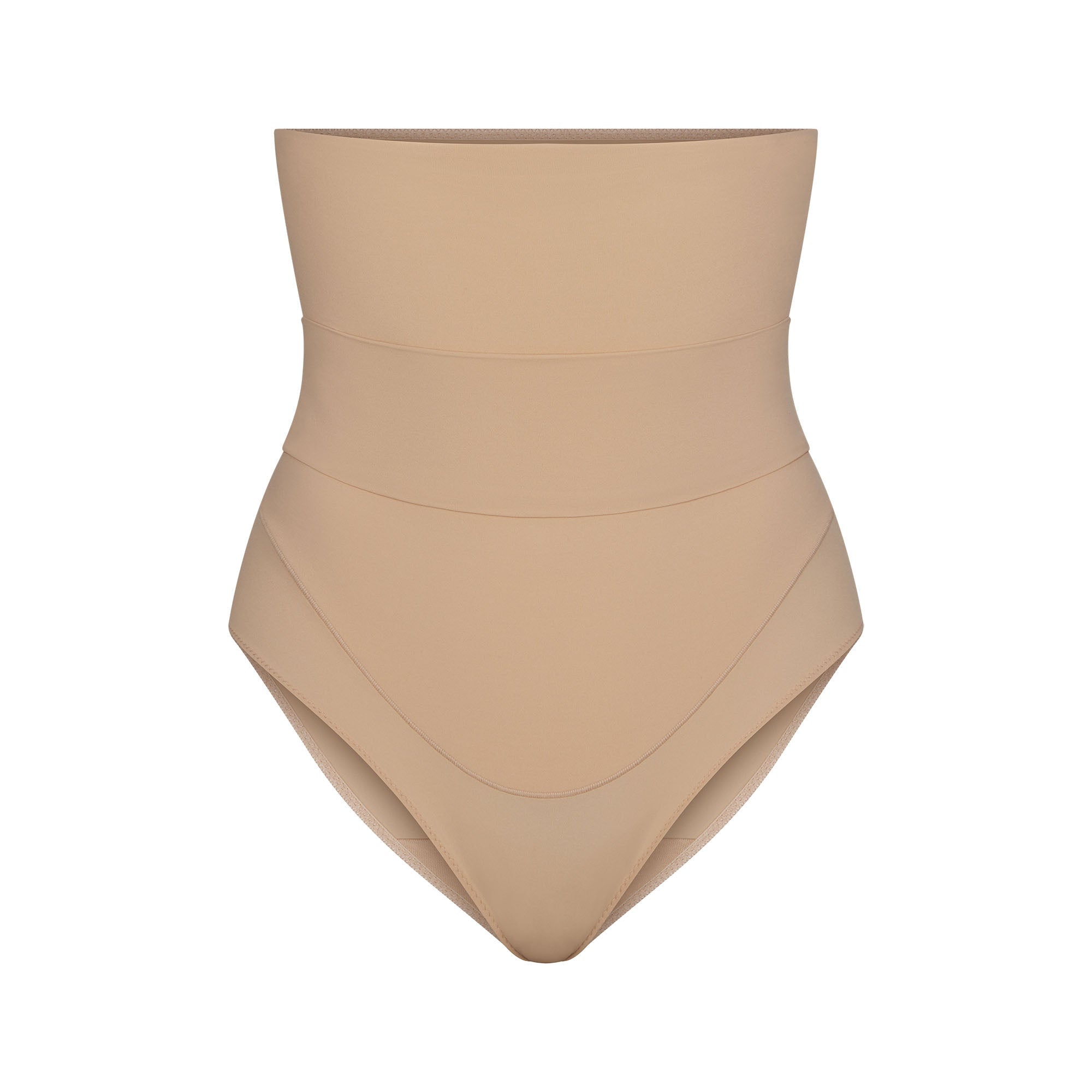 SKIMS FITS EVERYBODY MATERNITY BANDED HIGH-WAISTED BRIEF | CLAY