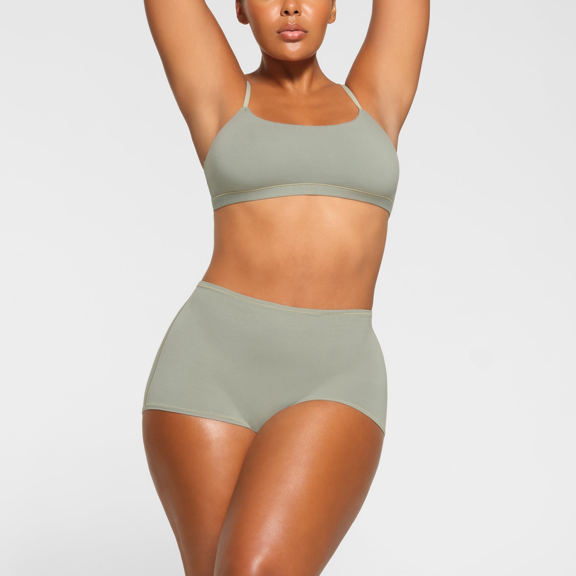 SKIMS COTTON JERSEY BOY SHORT | MINERAL - Mind Türkiye