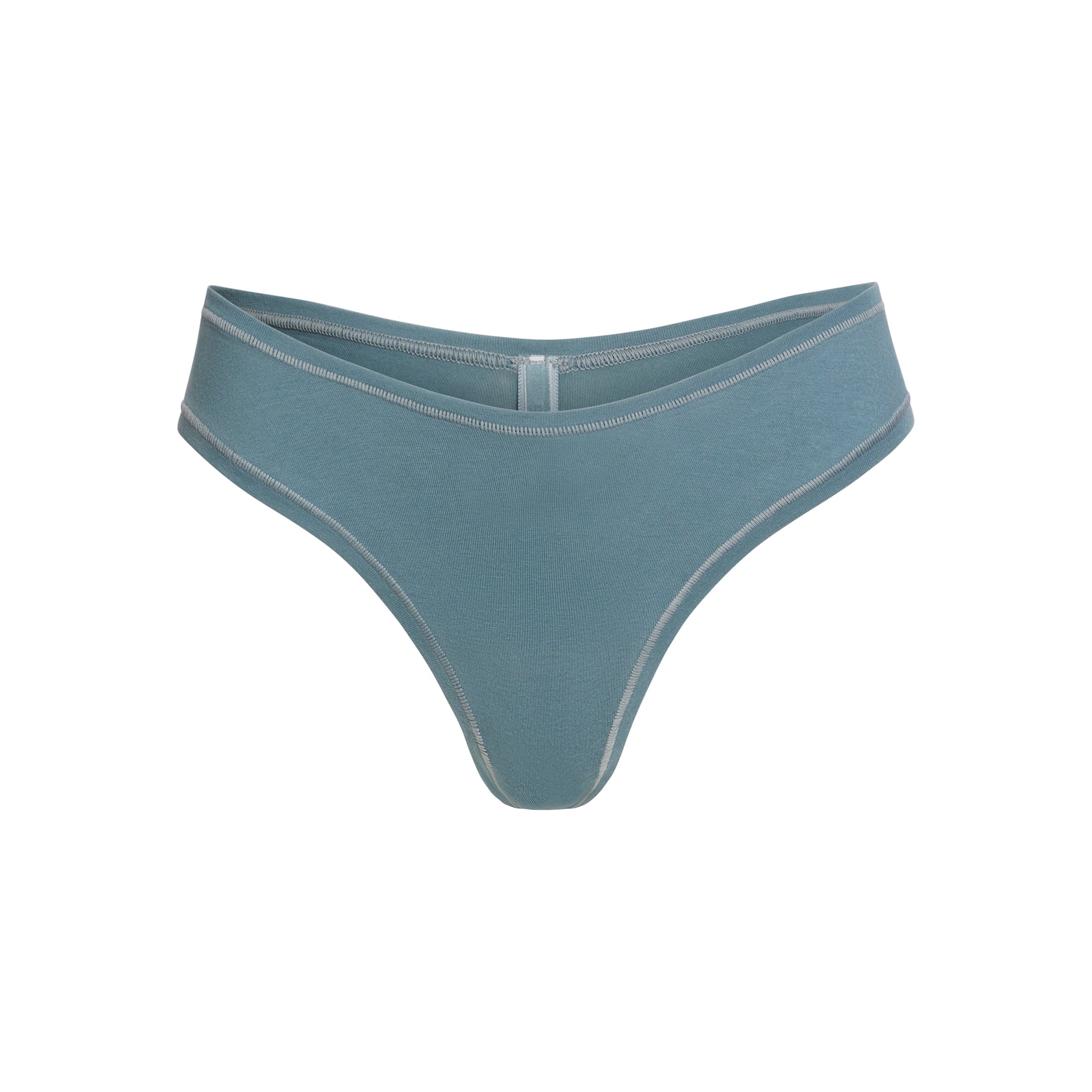 SKIMS COTTON JERSEY DIPPED THONG | KYANITE - Mind Türkiye