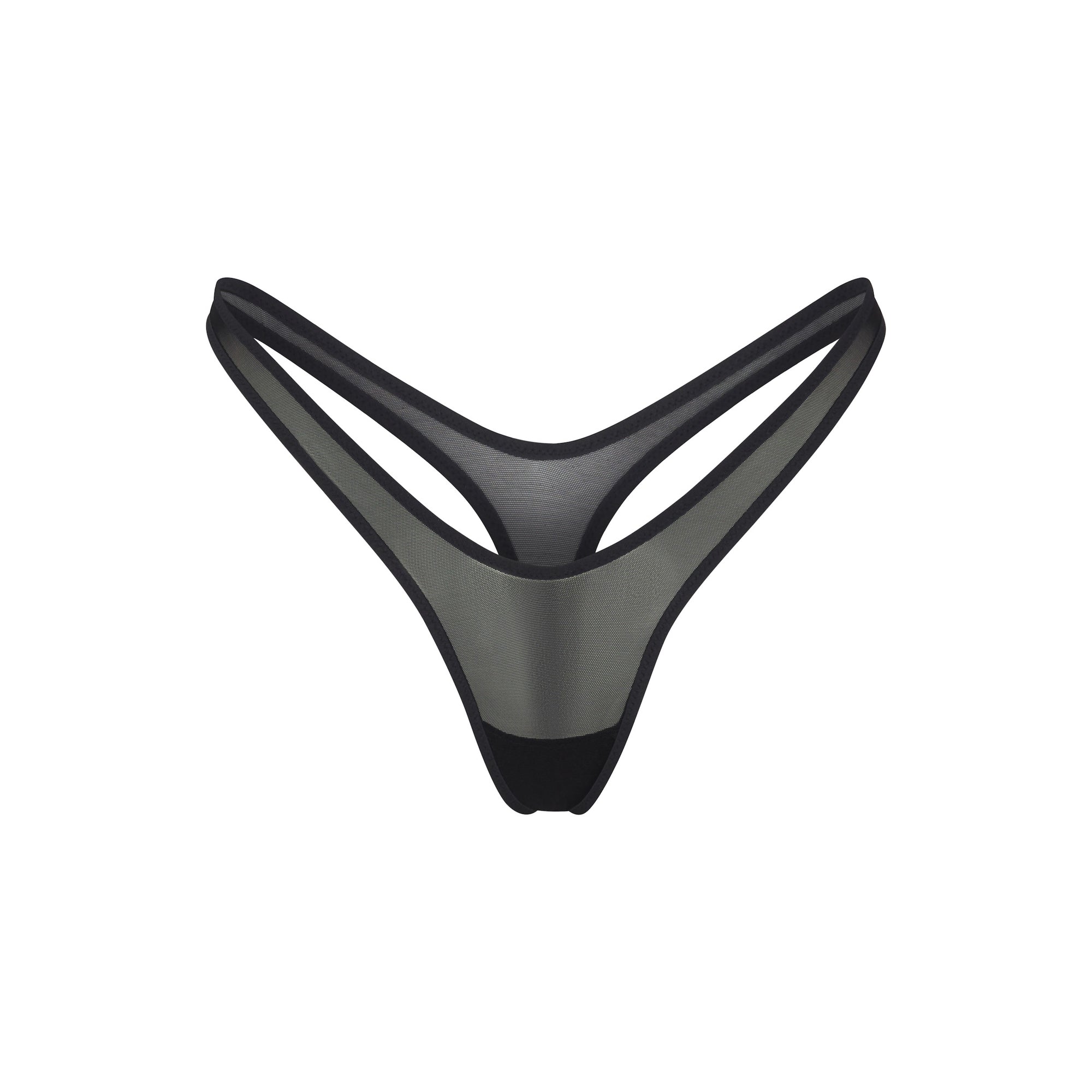SKIMS ULTRA FINE MESH MICRO DIPPED THONG | ONYX - Mind Türkiye