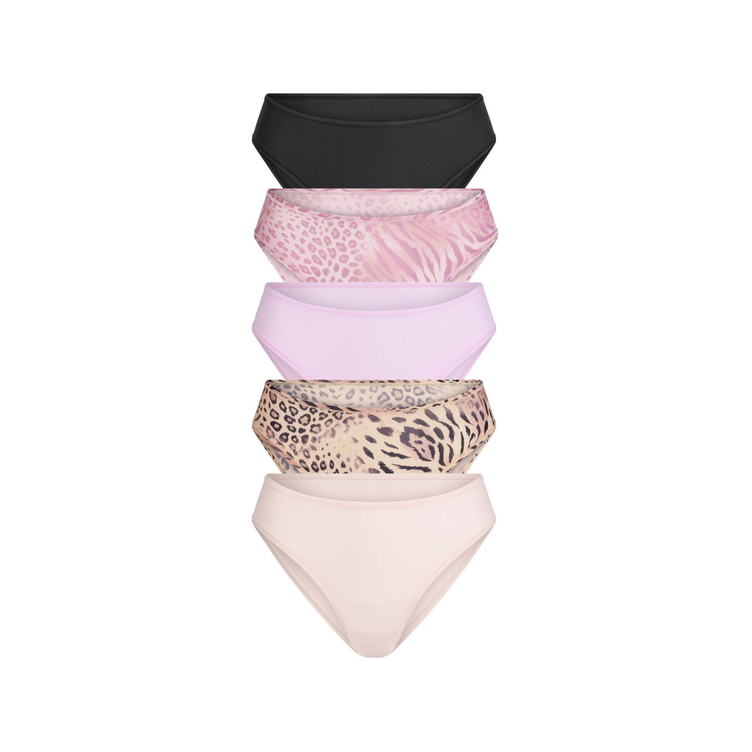 SKIMS FITS EVERYBODY CHEEKY BRIEF 5-PACK | SAND BLOOM ANIMAL MULTI - Mind Türkiye