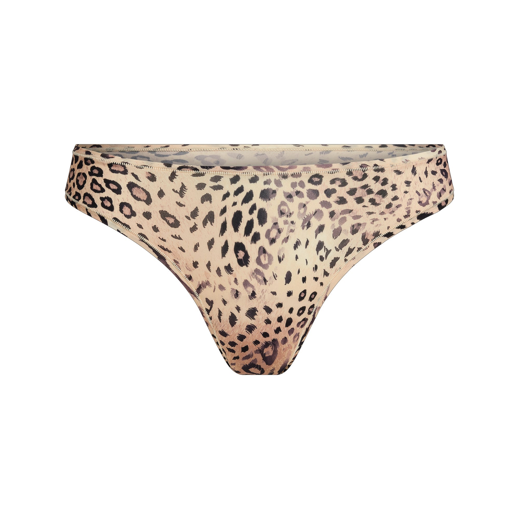 SKIMS FITS EVERYBODY DIPPED FRONT THONG | SAND MULTI ANIMAL - Mind Türkiye