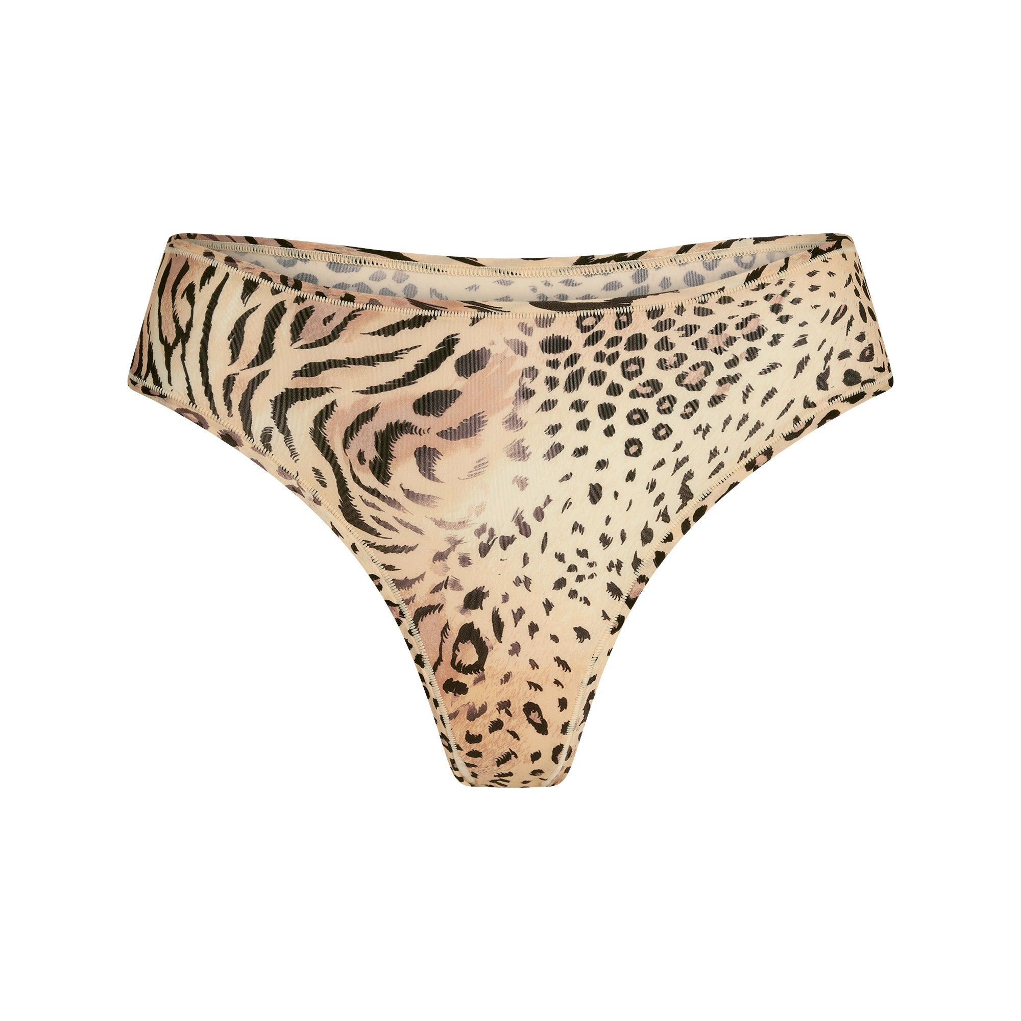 SKIMS FITS EVERYBODY THONG | SAND MULTI ANIMAL - Mind Türkiye