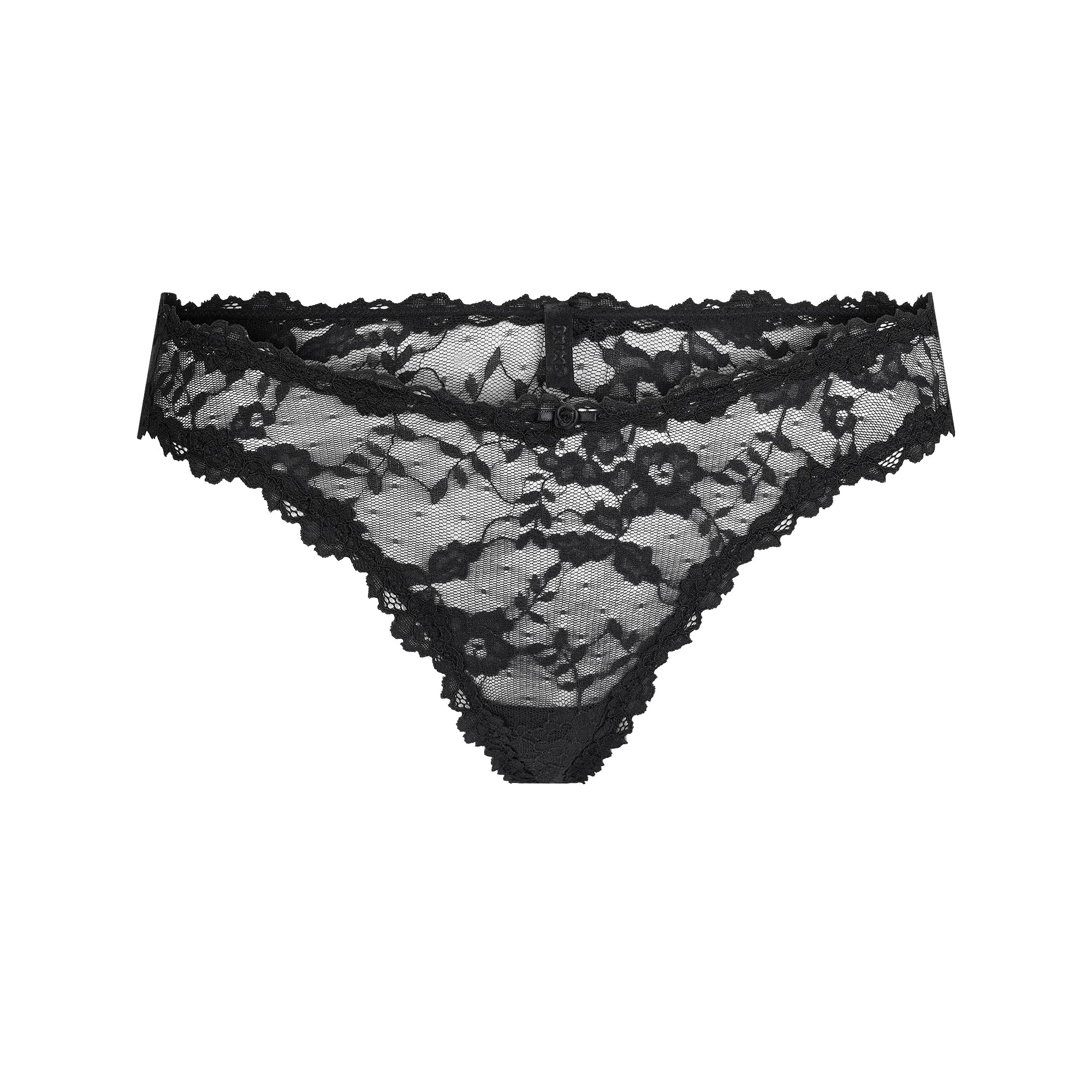 SKIMS STRETCH LACE DIPPED THONG | SOOT - Mind Türkiye