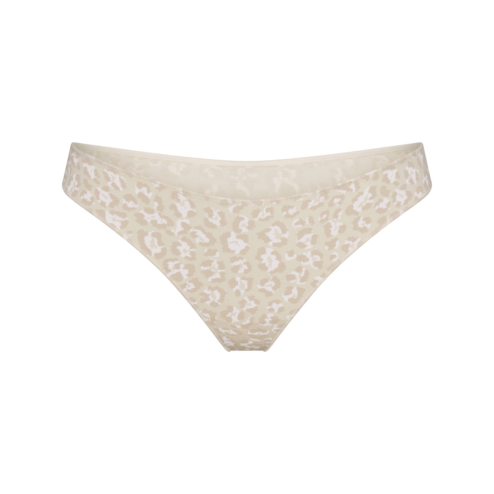 SKIMS LIGHTWEIGHT COTTON THONG | DELTA LEOPARD - Mind Türkiye