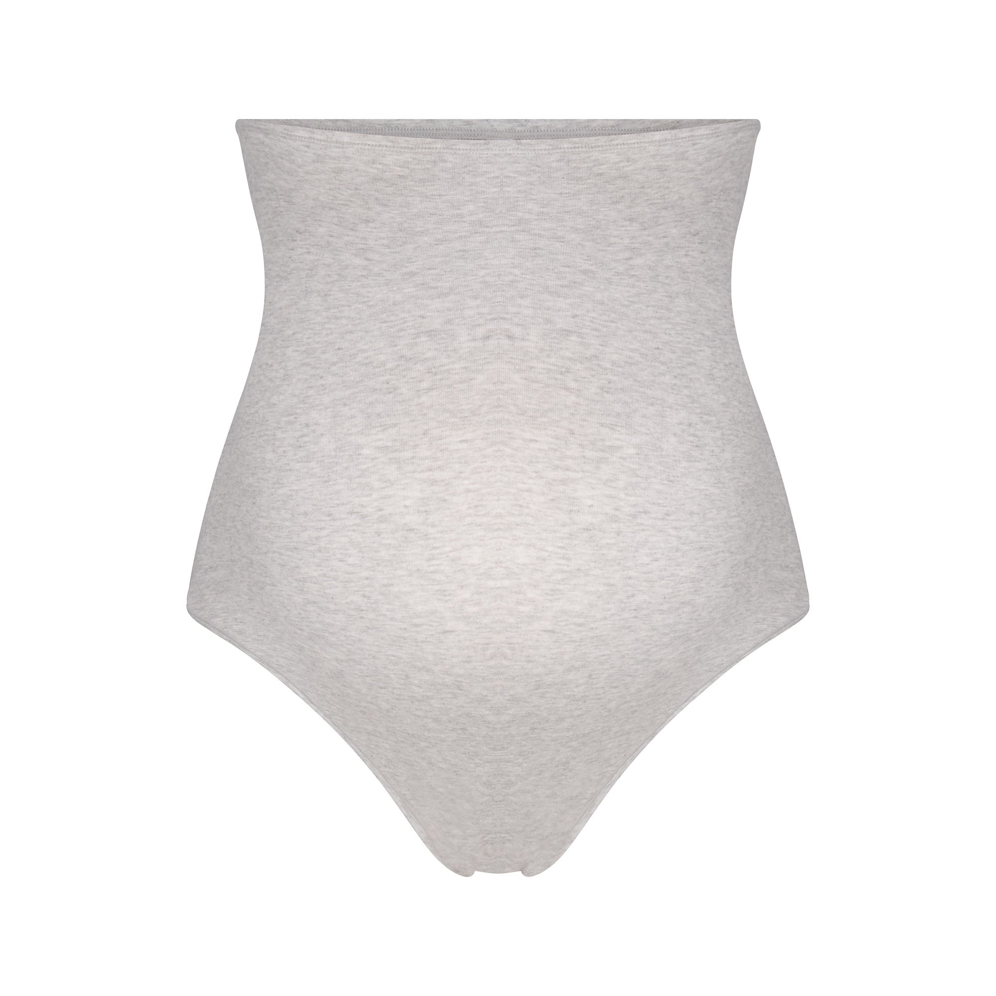SKIMS COTTON JERSEY MATERNITY HIGH-WAISTED THONG | LIGHT HEATHER GREY - Mind Türkiye