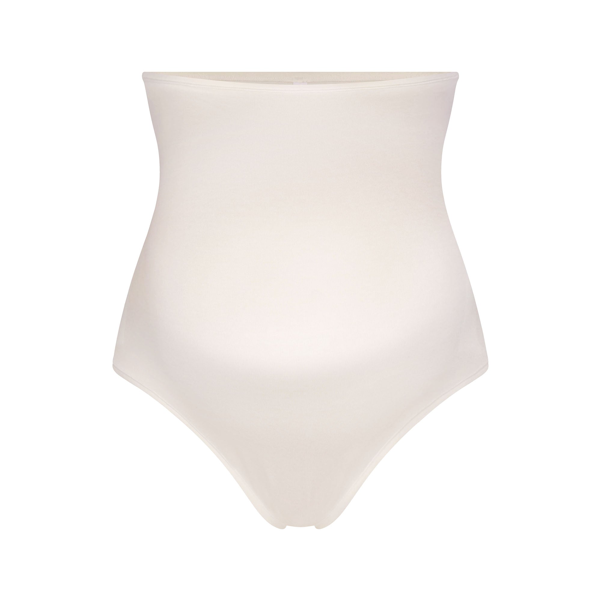 SKIMS COTTON JERSEY MATERNITY HIGH-WAISTED THONG | MARBLE