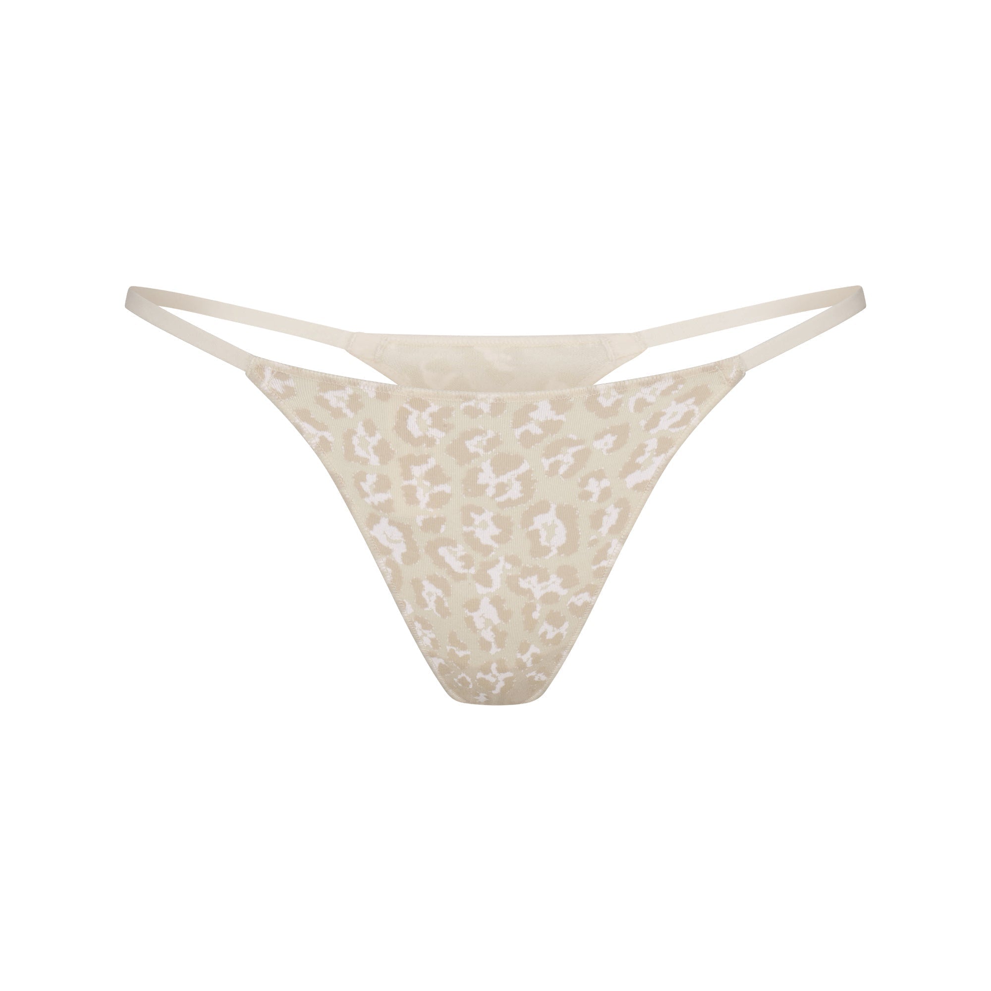 SKIMS LIGHTWEIGHT COTTON STRING THONG | DELTA LEOPARD - Mind Türkiye