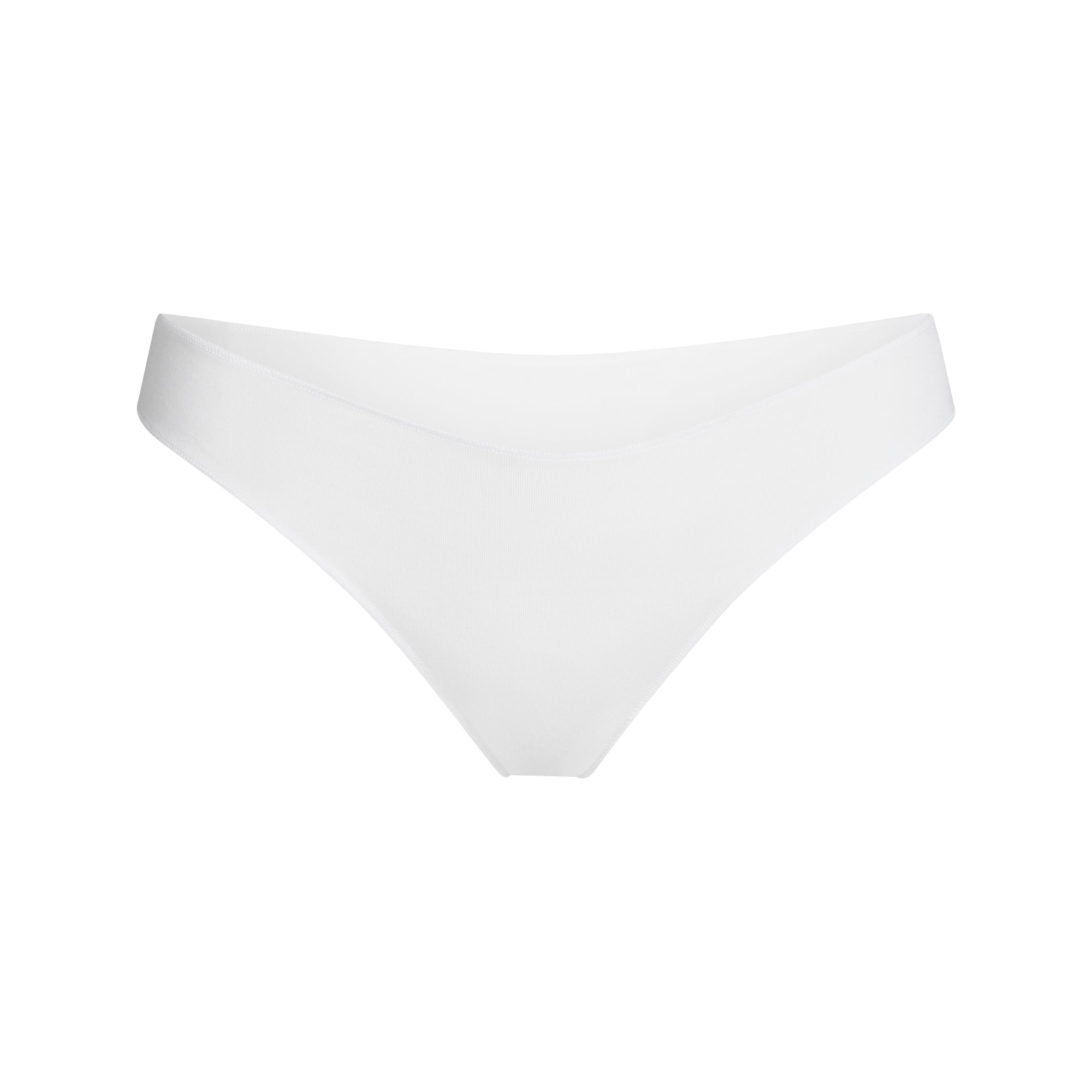 SKIMS LIGHTWEIGHT COTTON THONG | SNOW - Mind Türkiye