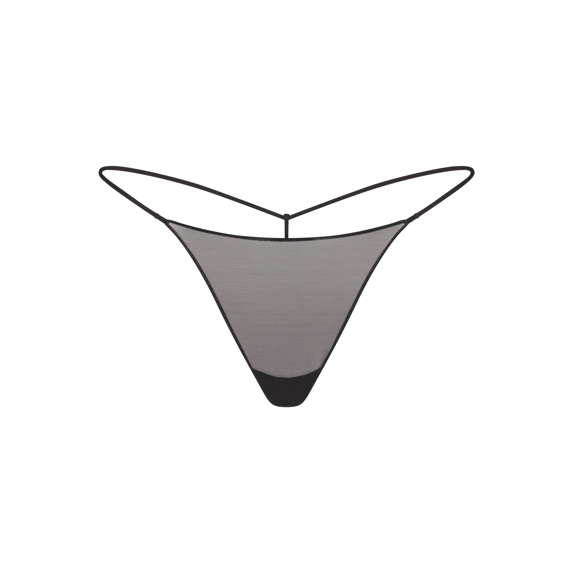 SKIMS ULTRA FINE MESH STRING THONG | OBSIDIAN - Mind Türkiye