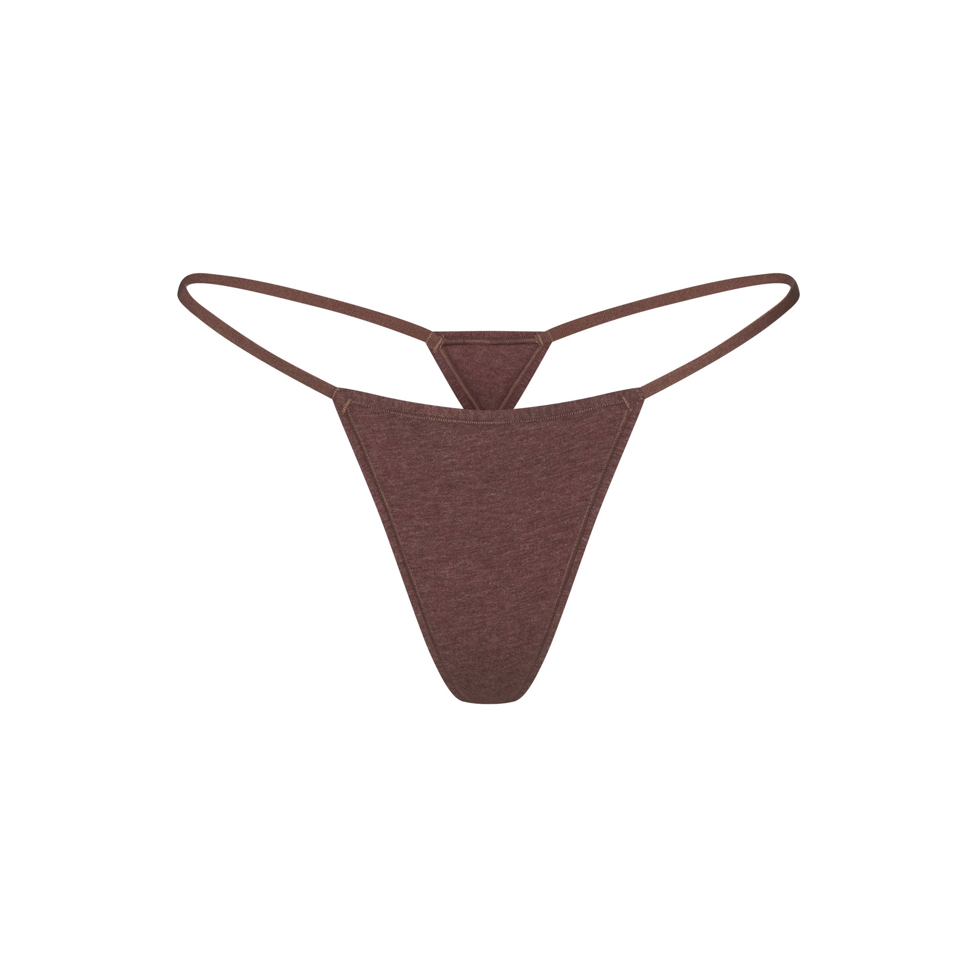 SKIMS EVERYDAY COTTON STRING THONG | COCOA HEATHER - Mind Türkiye