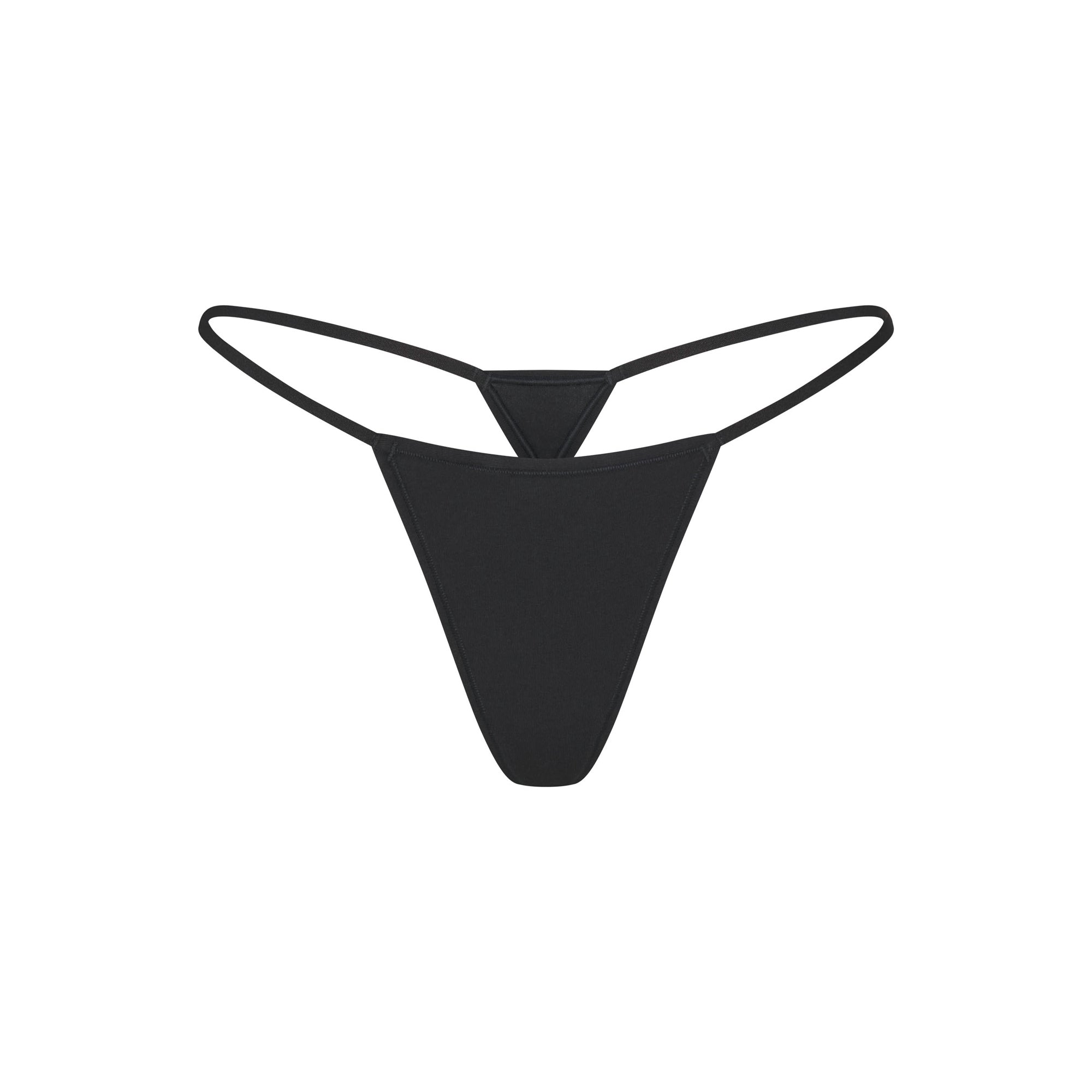 SKIMS EVERYDAY COTTON STRING THONG | ONYX - Mind Türkiye