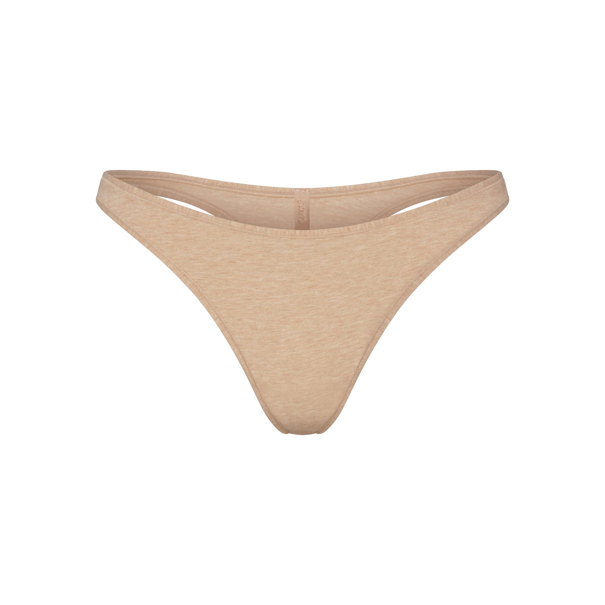 SKIMS EVERYDAY COTTON THONG | CLAY HEATHER - Mind Türkiye