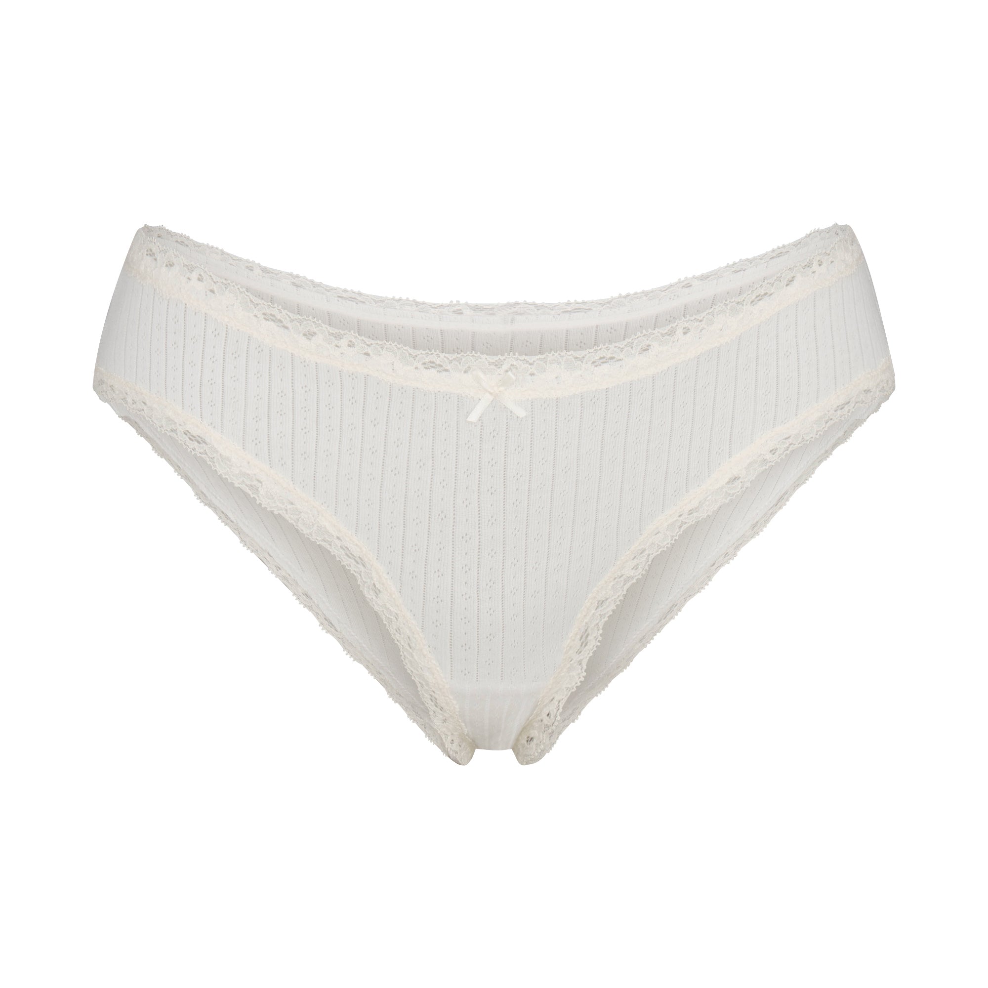 SKIMS LIGHTWEIGHT COTTON POINTELLE LACE BRIEF | MARBLE TONAL - Mind Türkiye