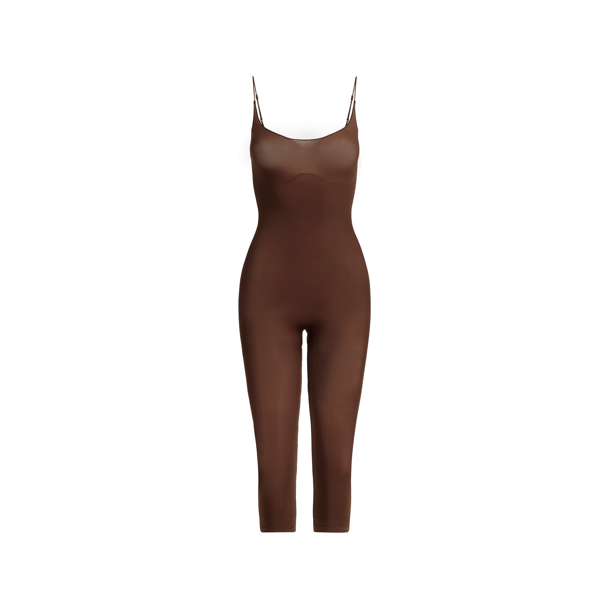 SKIMS SHEER SEAMLESS CATSUIT | COCOA - Mind Türkiye