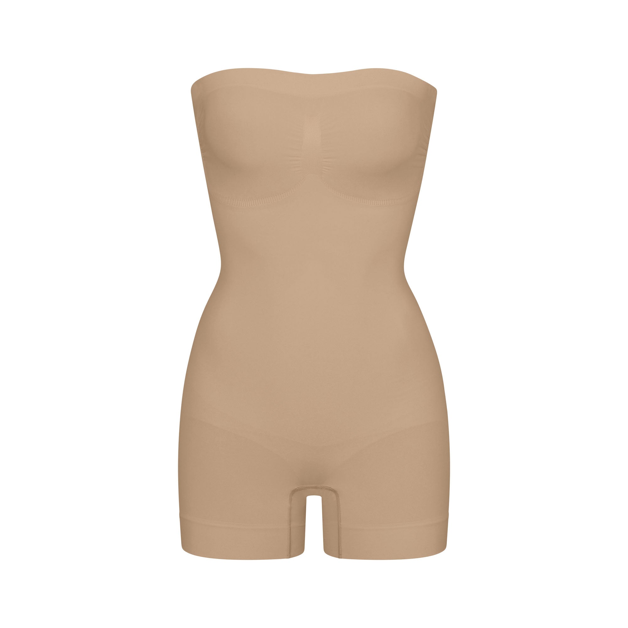 SKIMS SEAMLESS SCULPT STRAPLESS SHORTIE BODYSUIT | CLAY - Mind Türkiye