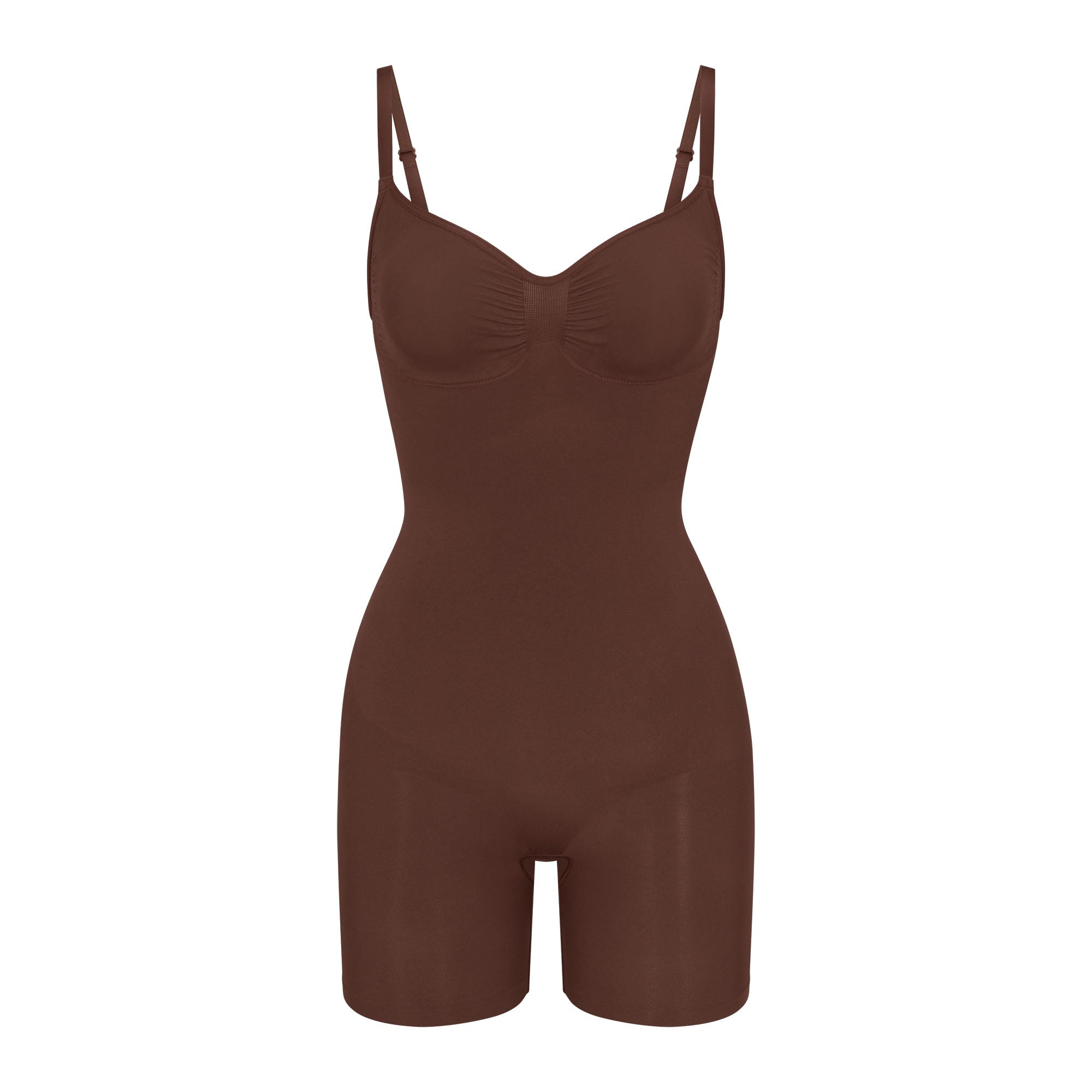 SKIMS SEAMLESS SCULPT MID THIGH BODYSUIT | COCOA - Mind Türkiye