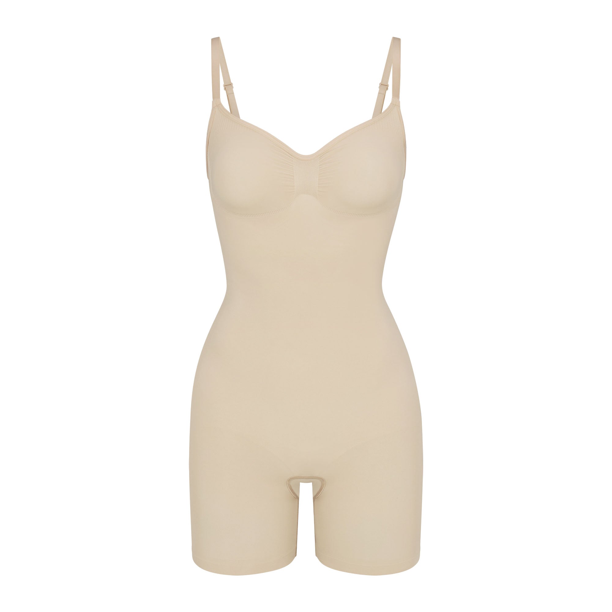 SKIMS SEAMLESS SCULPT MID THIGH BODYSUIT | SAND - Mind Türkiye