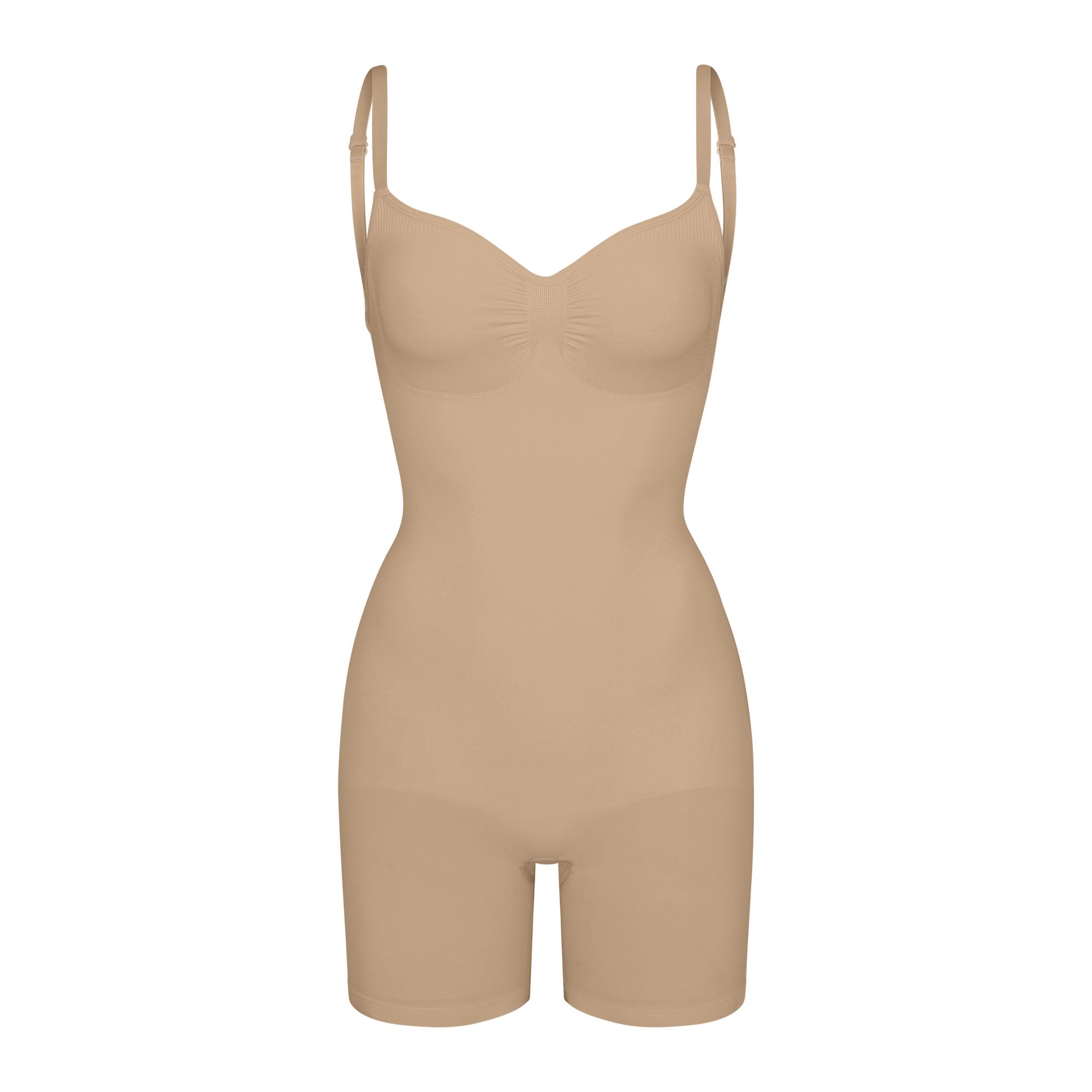 SKIMS SEAMLESS SCULPT LOW BACK MID THIGH BODYSUIT | CLAY - Mind Türkiye
