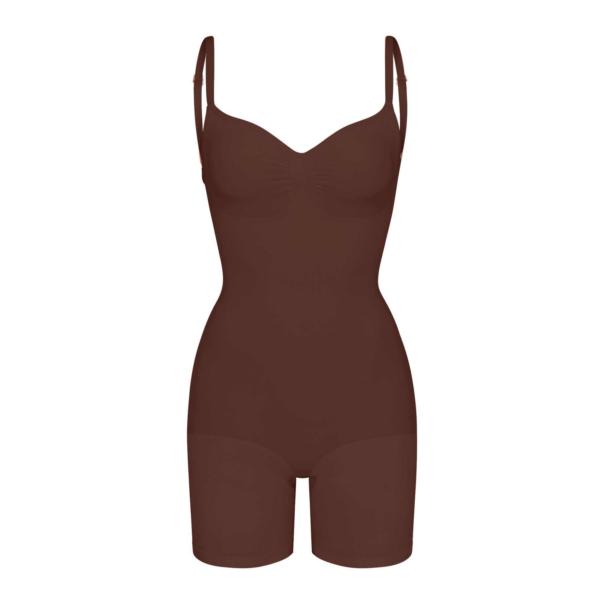 SKIMS SEAMLESS SCULPT LOW BACK MID THIGH BODYSUIT | COCOA - Mind Türkiye