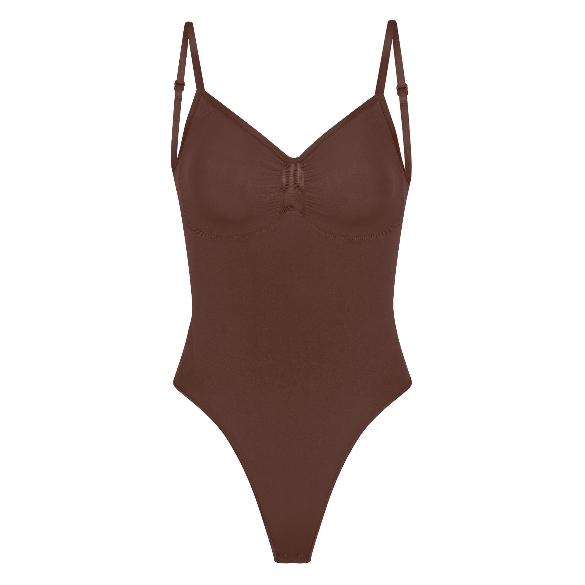 SKIMS SEAMLESS SCULPT LOW BACK THONG BODYSUIT | COCOA - Mind Türkiye