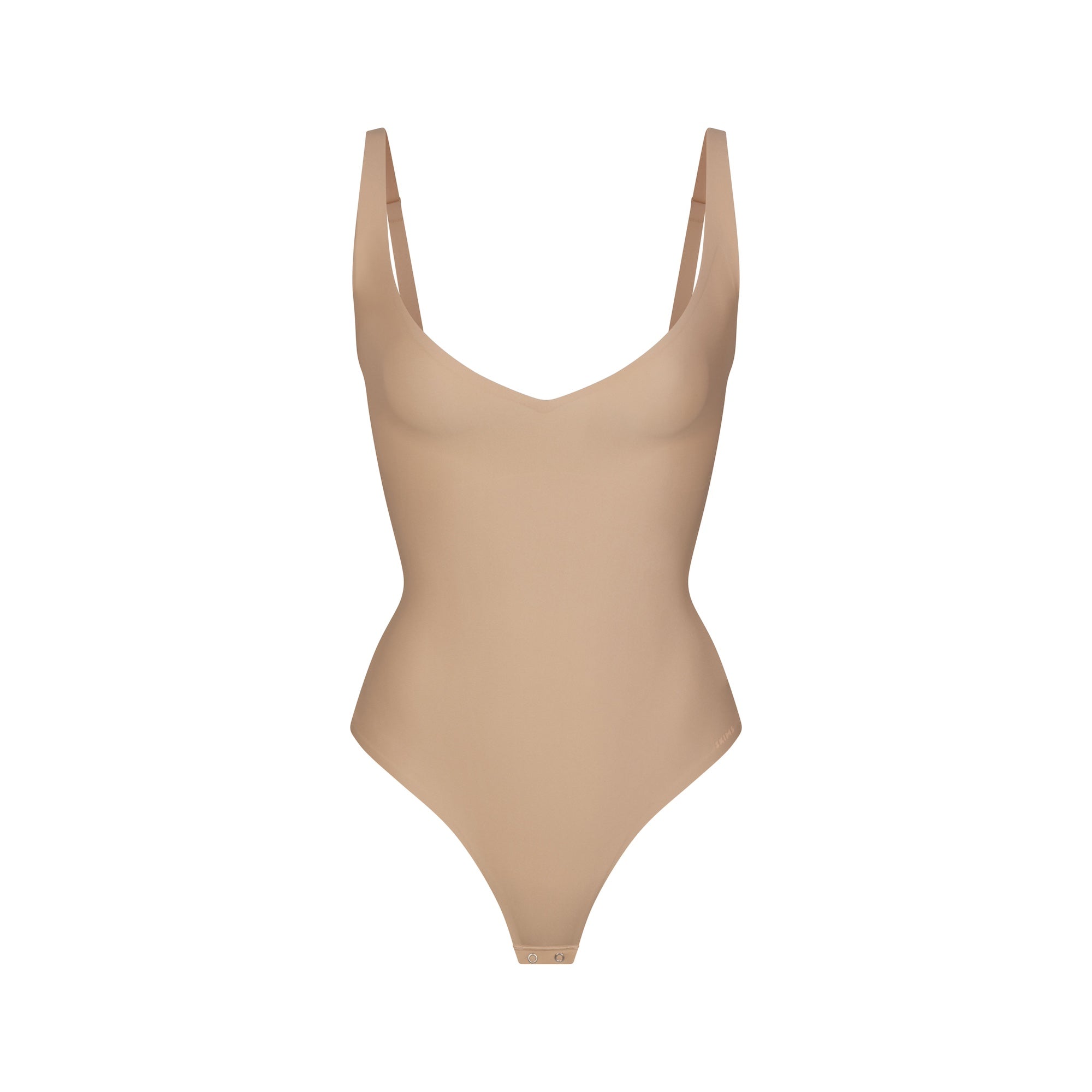 SKIMS BODY CORE SCULPT PLUNGE THONG BODYSUIT | CLAY - Mind Türkiye