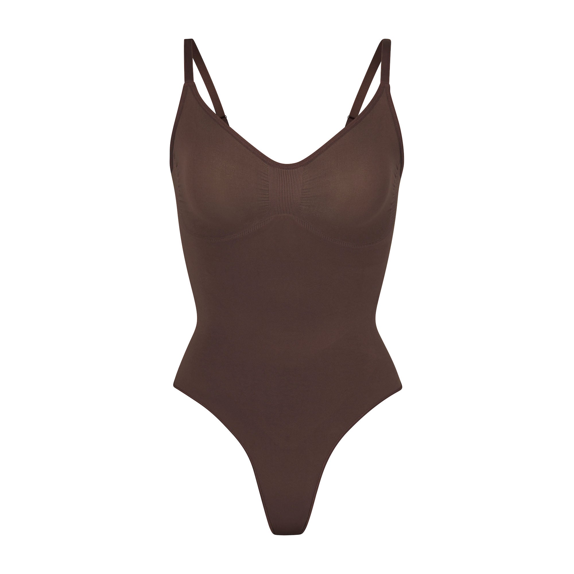 SKIMS SEAMLESS SCULPT THONG BODYSUIT | COCOA - Mind Türkiye