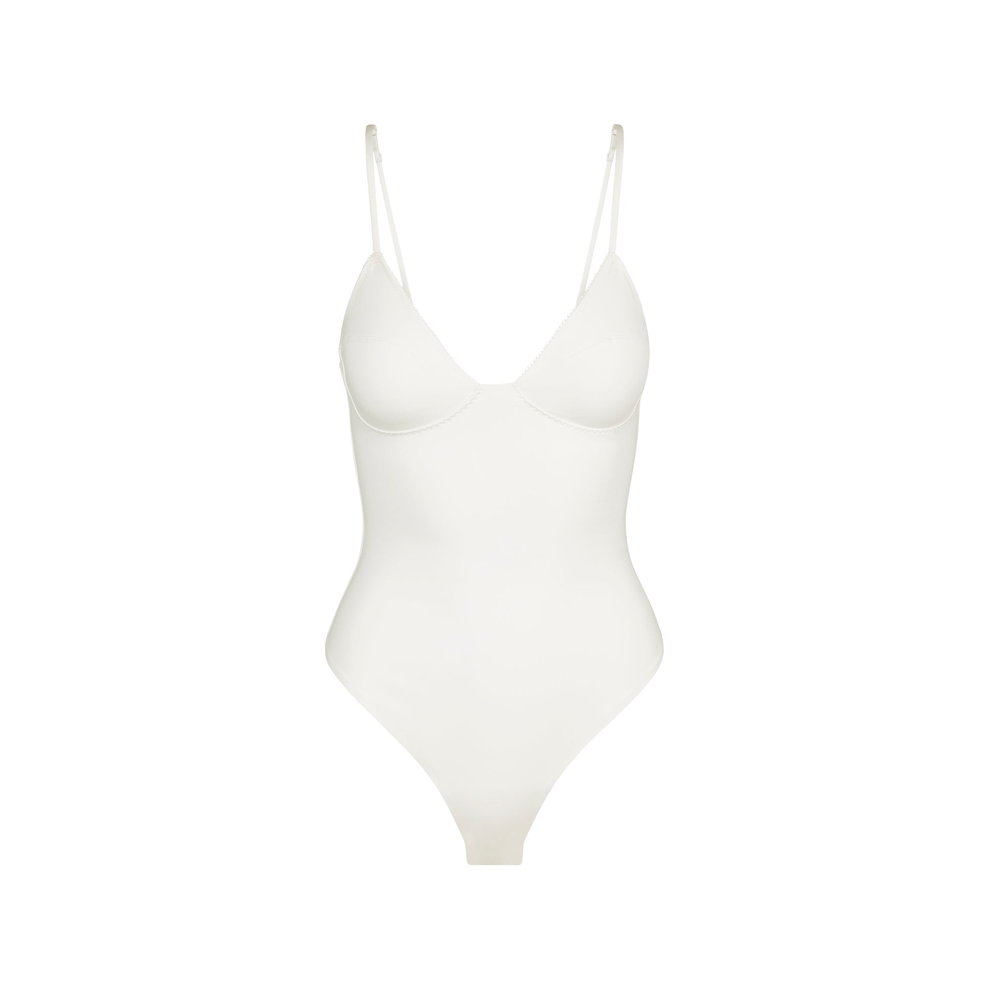 SKIMS COTTON SHAPEWEAR THONG BODYSUIT | MARBLE - Mind Türkiye