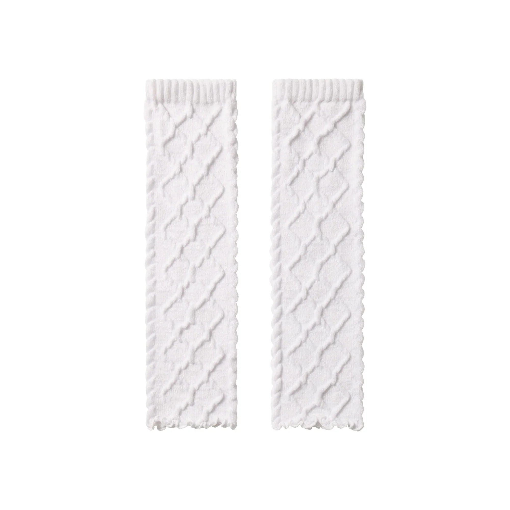 SKIMS COZY LIGHT CABLE KNIT LEG WARMERS | IVORY - Mind Türkiye