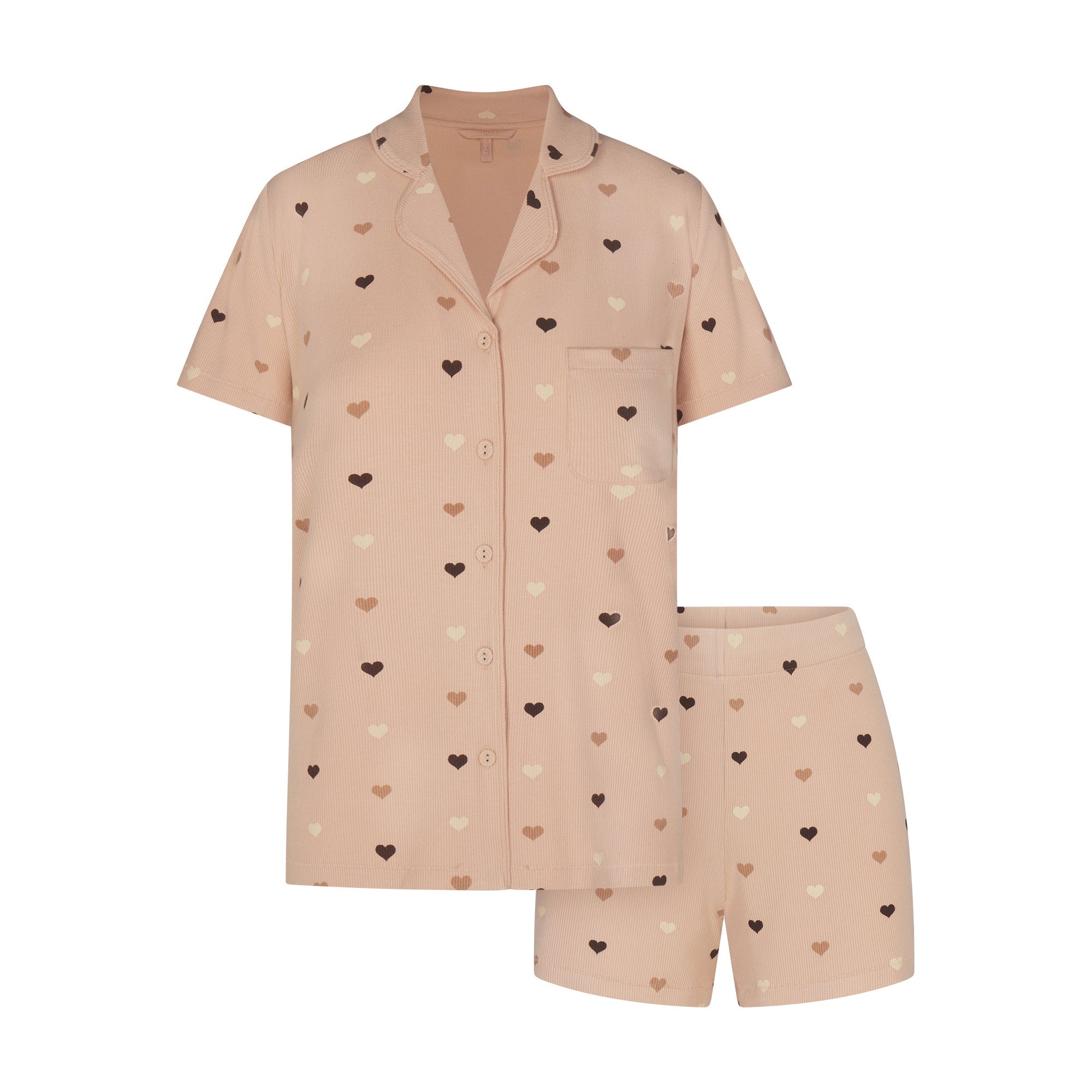 SKIMS SOFT LOUNGE SHORT SLEEP SET | MICA MINI HEART HALFDROP - Mind Türkiye